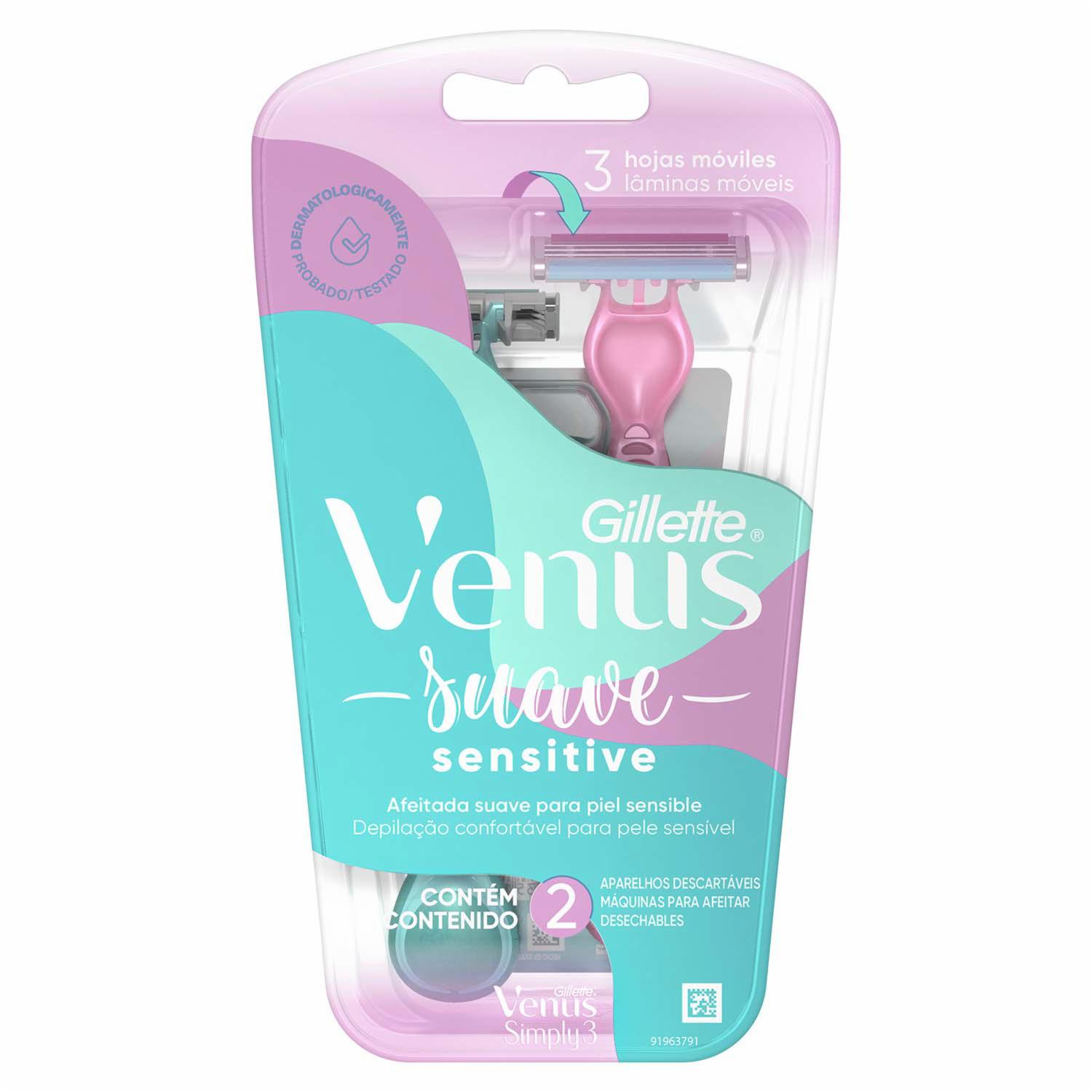 Razuradora Desechable Simply Sensitive GILLETTE 1×2 Uds