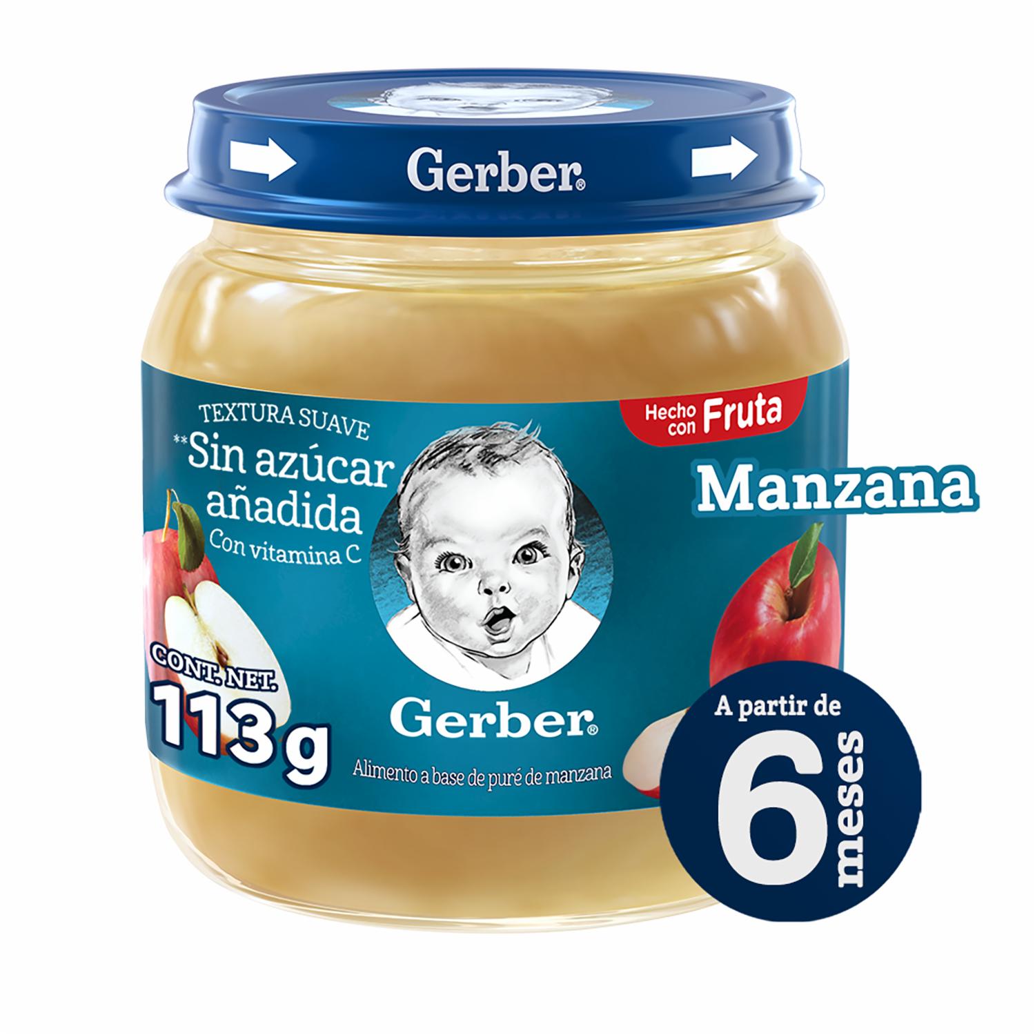Compota De Manzana GERBER 113 G