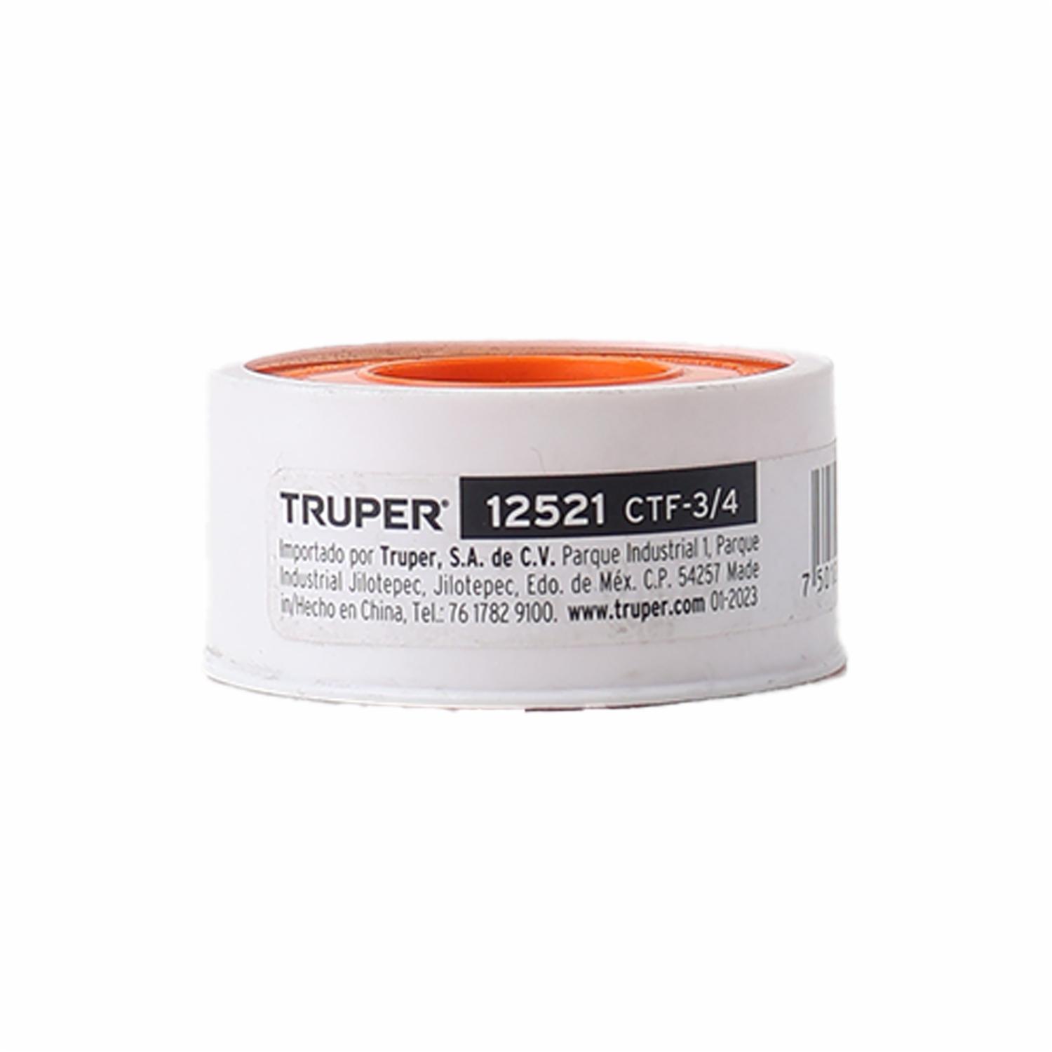 Cinta De TeflónX75Mt TRUPER Unidad