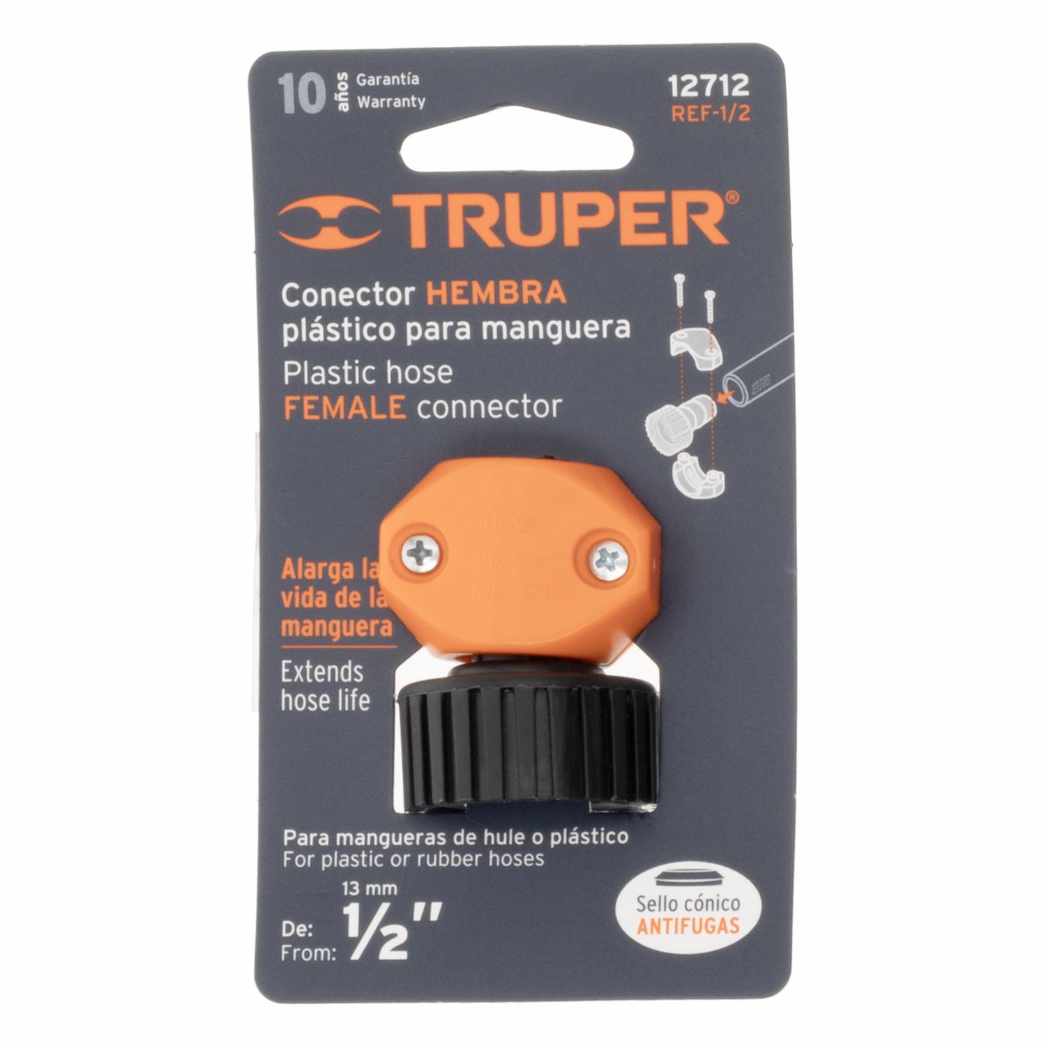 Conexión De Plástico Hembra De1/2″ TRUPER Unidad