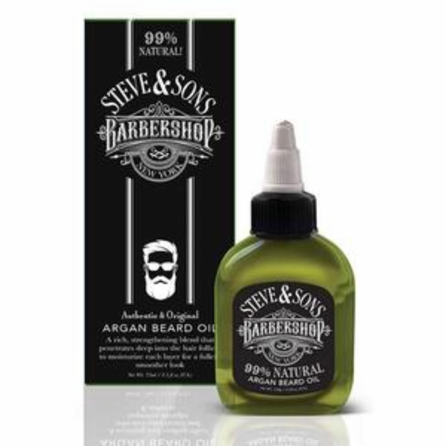 Aceite Para Barba De Argán 99% Natural STEVE & SONS 75 Ml