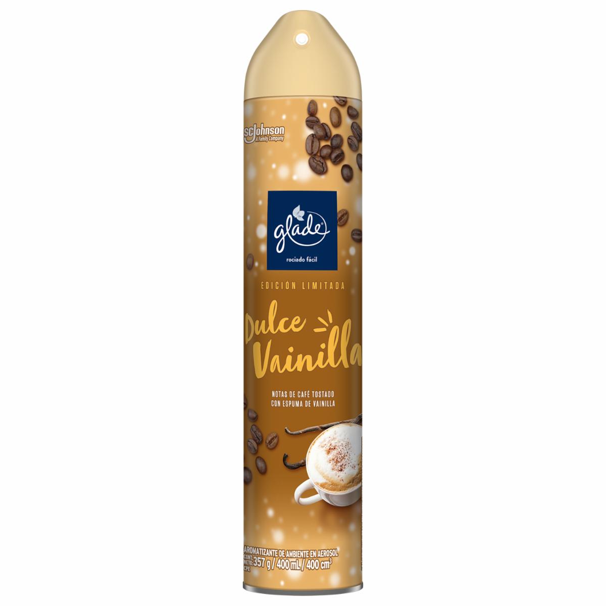 Aromatizante De Ambiente En Aerosol Dulce Vainilla GLADE 400 Ml