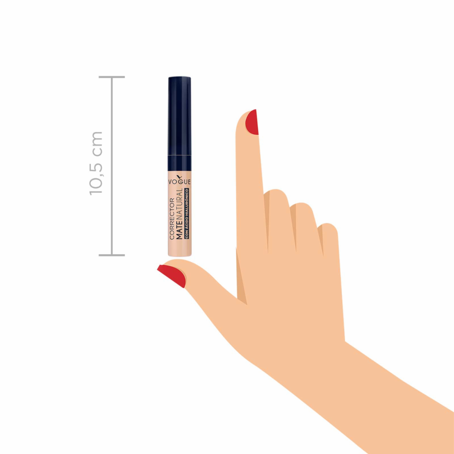 Corrector De Ojeras Líquido Mate Natural Tono Bronce VOGUE