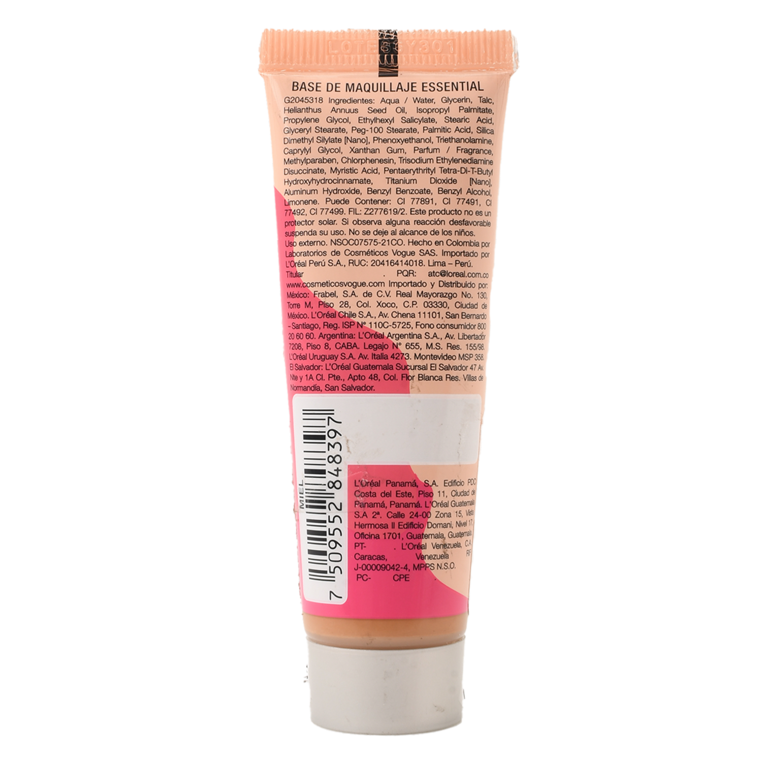 Base De Maquillaje Líquida Essential Alta Cobertura Mate Miel VOGUE