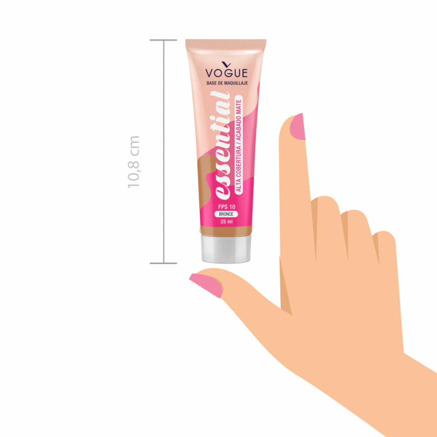 Base De Maquillaje Líquida Essential Tono Bronce VOGUE