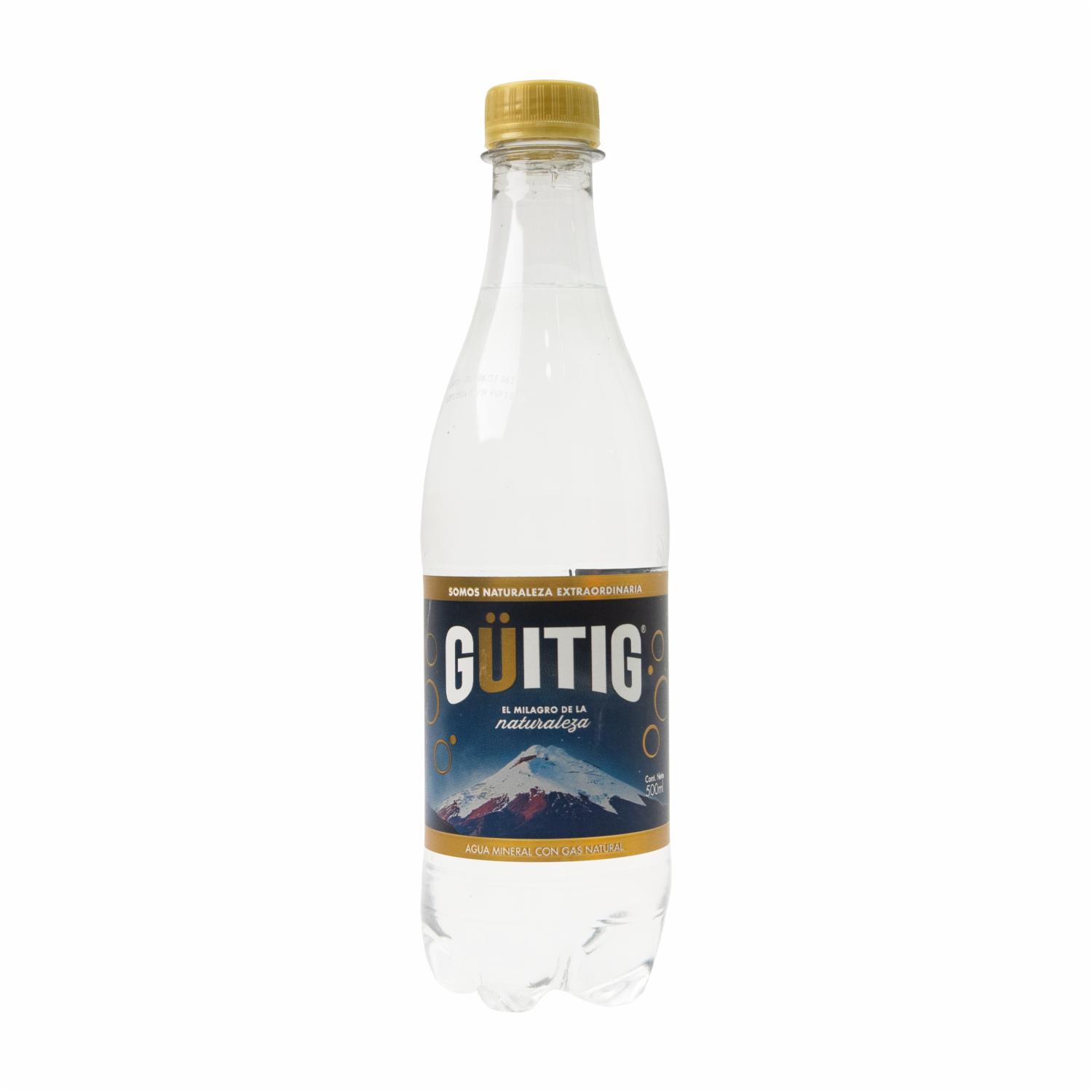 Agua Mineral Con Gas GÜITIG 500 Ml