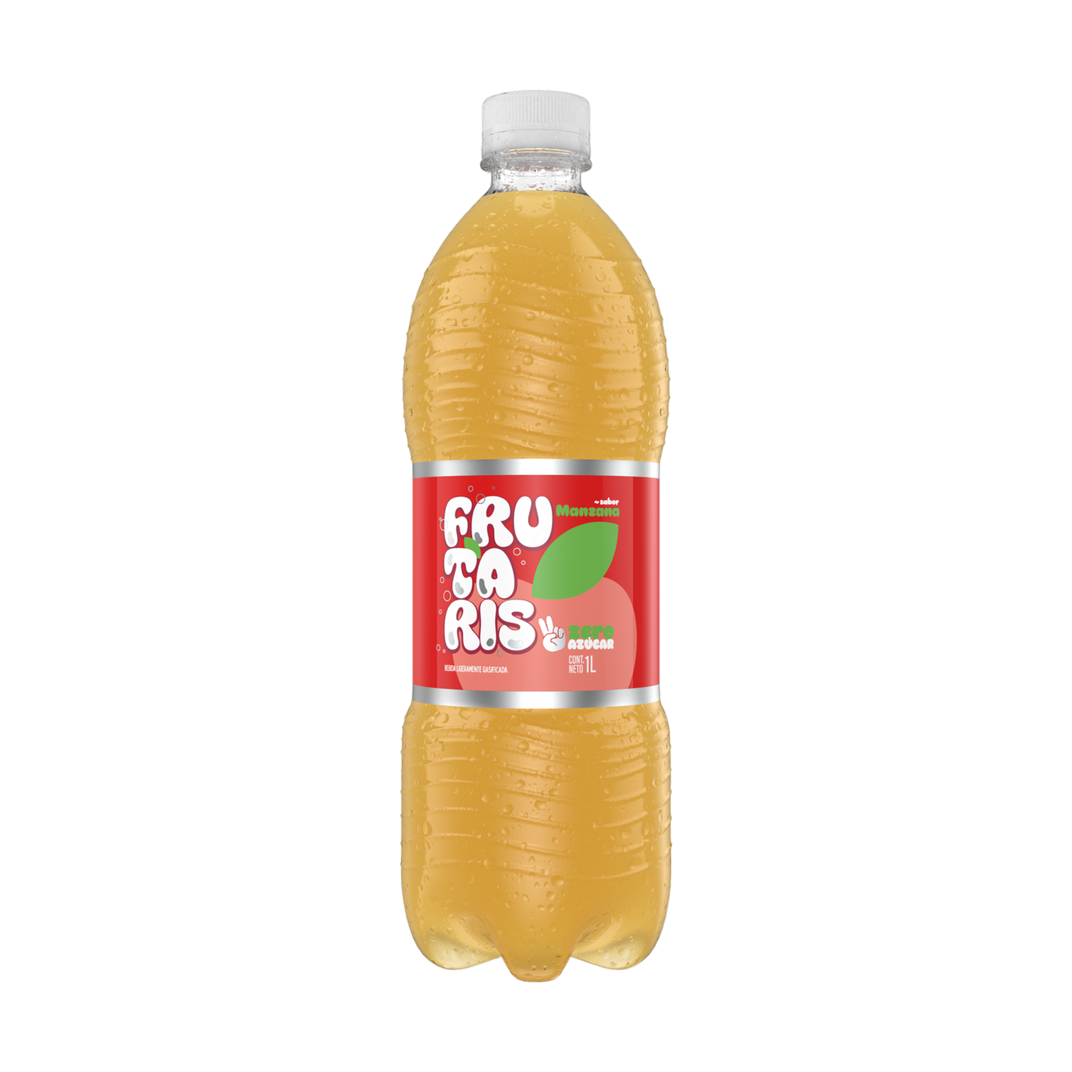 Bebida Gaseosa Sabor A Manzana FRUTARIS 1000 Ml