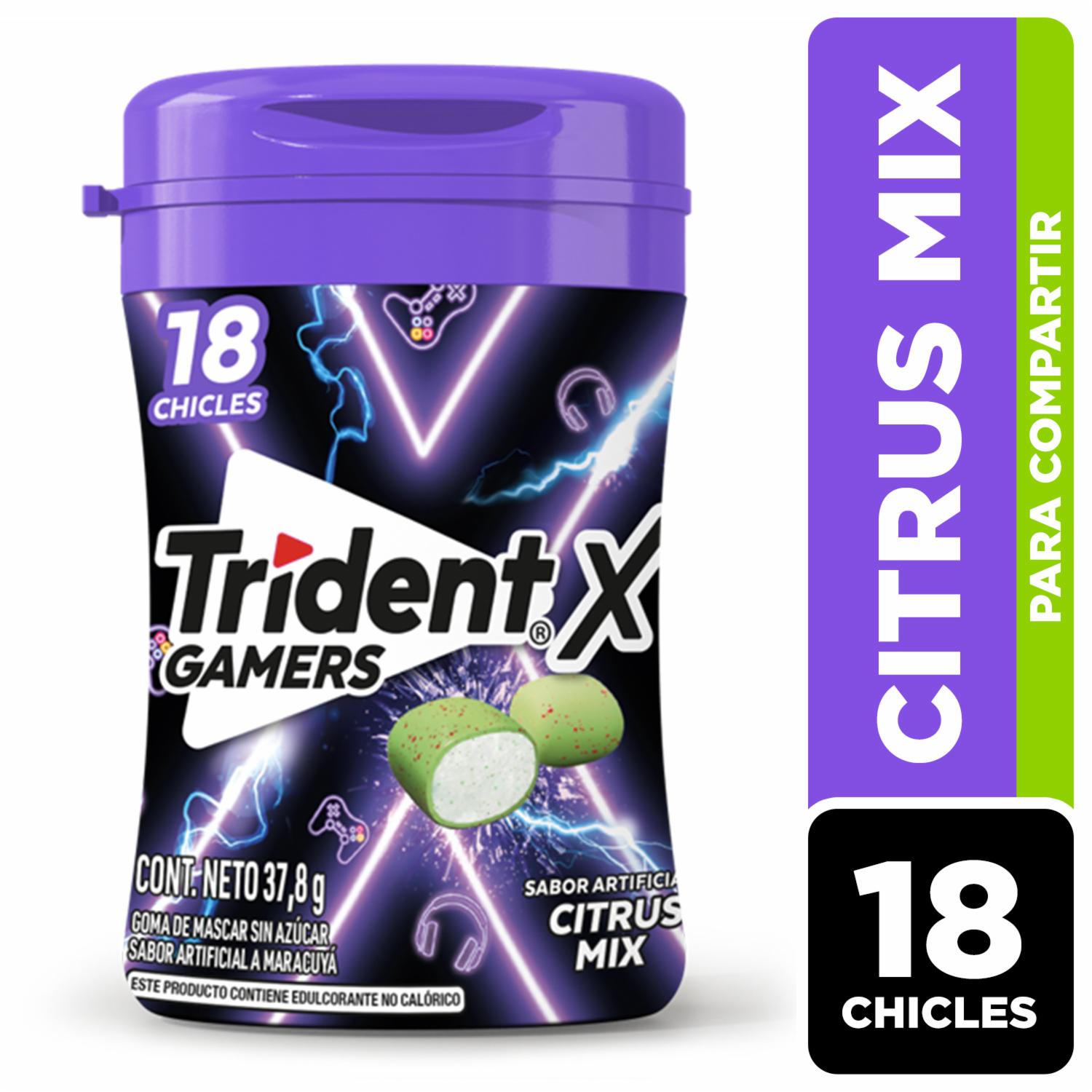 Chicles Sabor A Maracuyá Botella TRIDENT 37.80 G