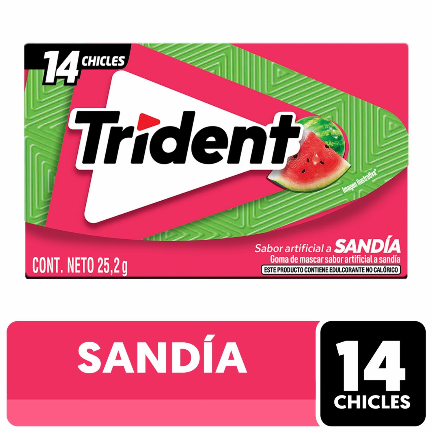Chicles Sabor A Sandía TRIDENT 25,2 G