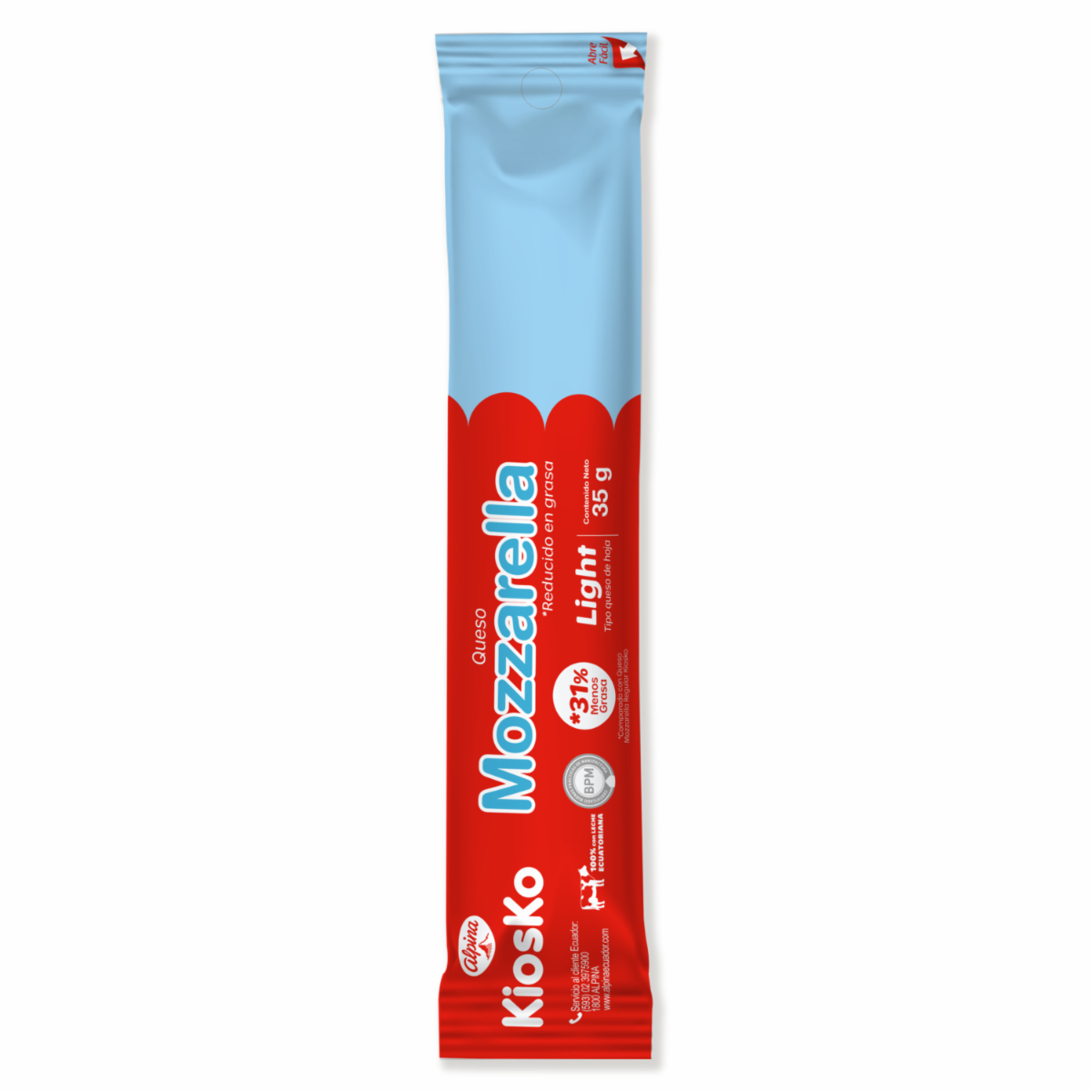 Queso Mozzarella Stick Light KIOSKO 35 G