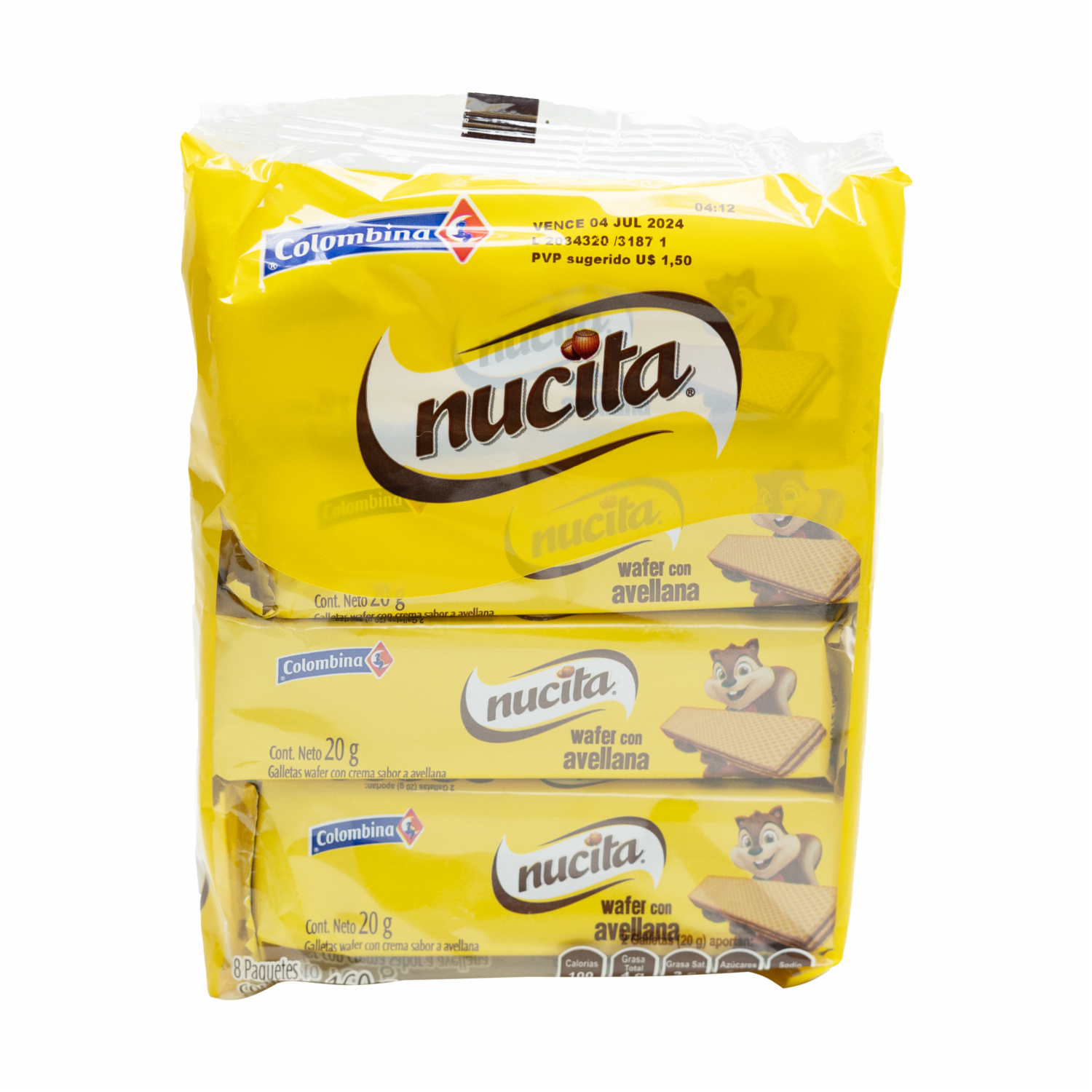 Galletas Dulces Wafer Con Crema Nucita NUCITA 160 G