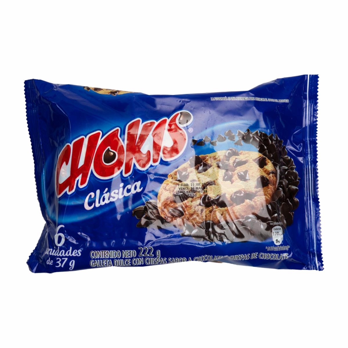 Galletas Dulces Clásica Con Chispas De Chocolate CHOKIS 222 G