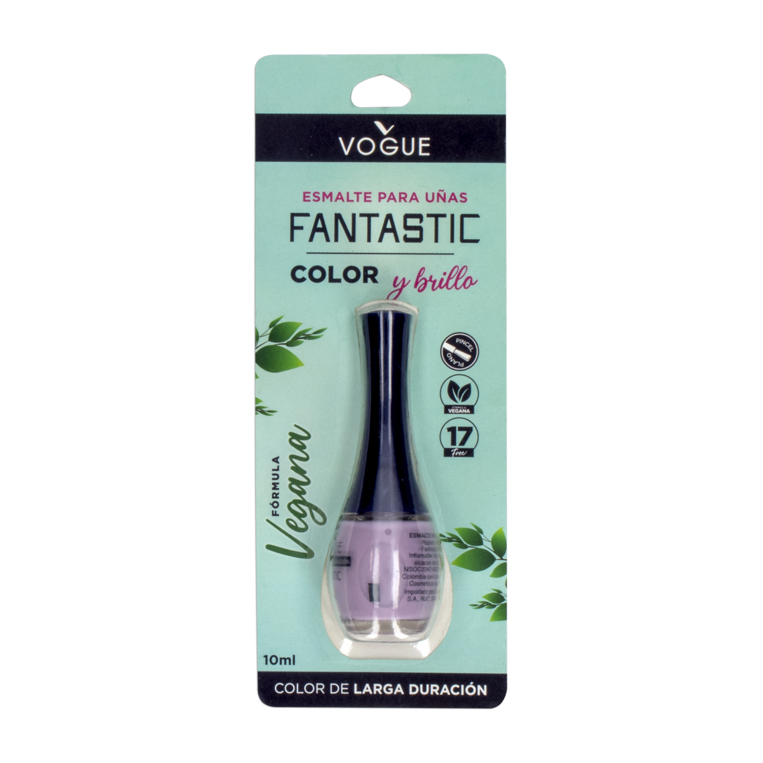Esmalte De Uñas Fantastic Tono Nu Lila Fran 22 VOGUE 10 Ml