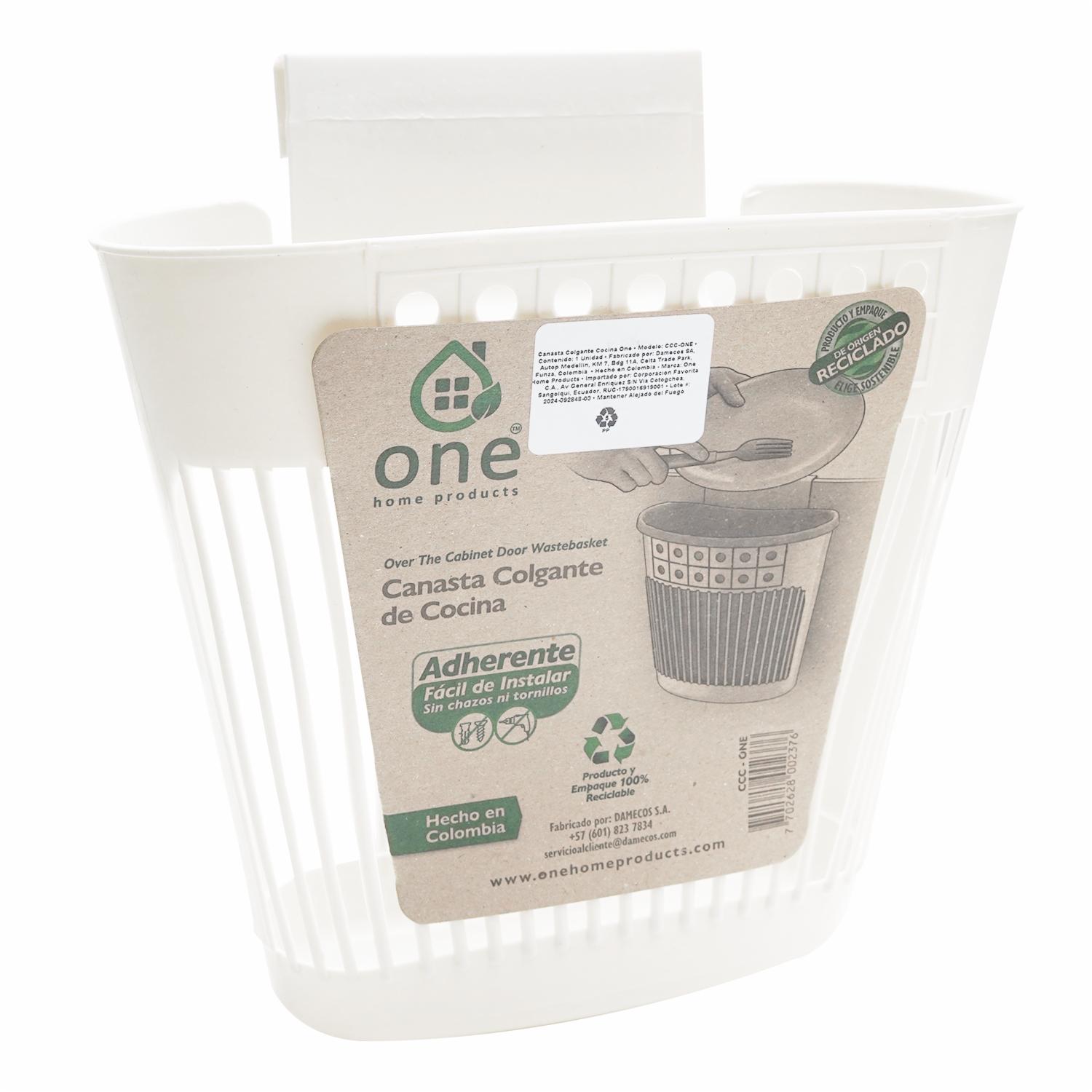 Canasta Basurero Colgante De Cocina DAMECOS 1 Pieza