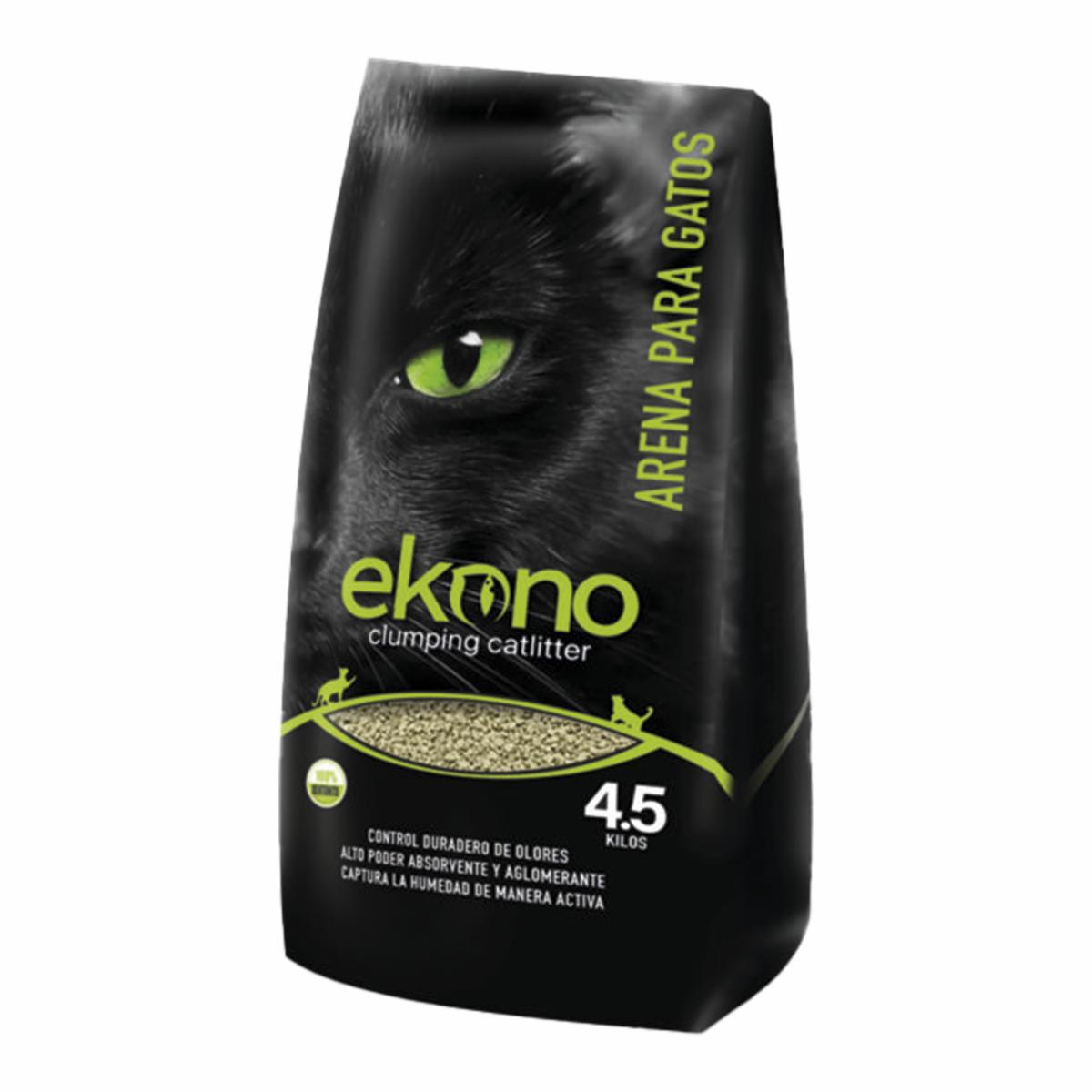 Arena Para Gatos Control De Olores EKONO 4.5 KG