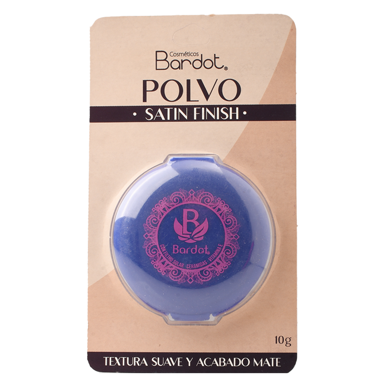 Polvo Compacto Satin Finish F.S. Ceramidas Vit N6 BARDOT 10 G