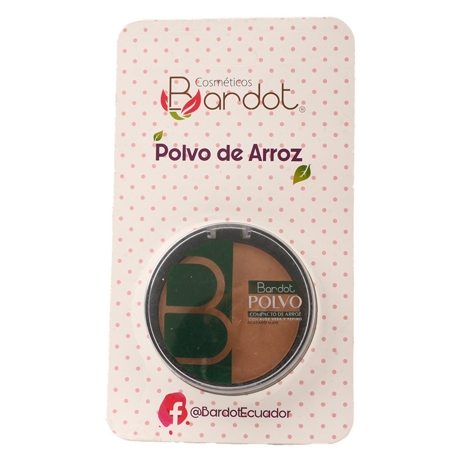Polvo Compacto De Arroz Para Piel Grasa O Mixta BARDOT 10 G