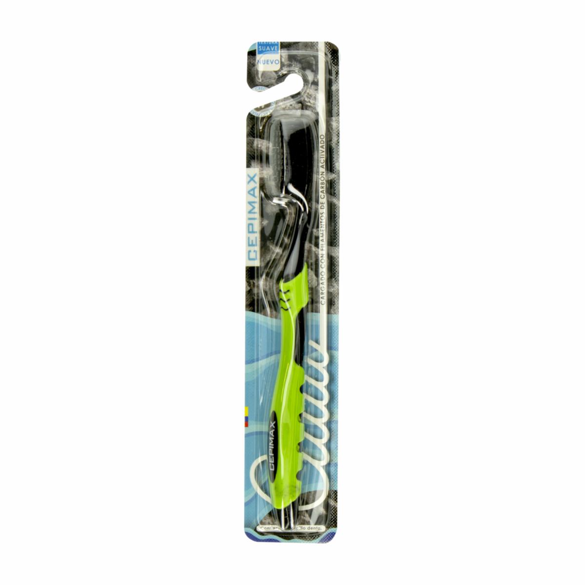 Cepillo Dental Adulto Cerdas Suaves Carbón Activo CEPIMAX Unidad