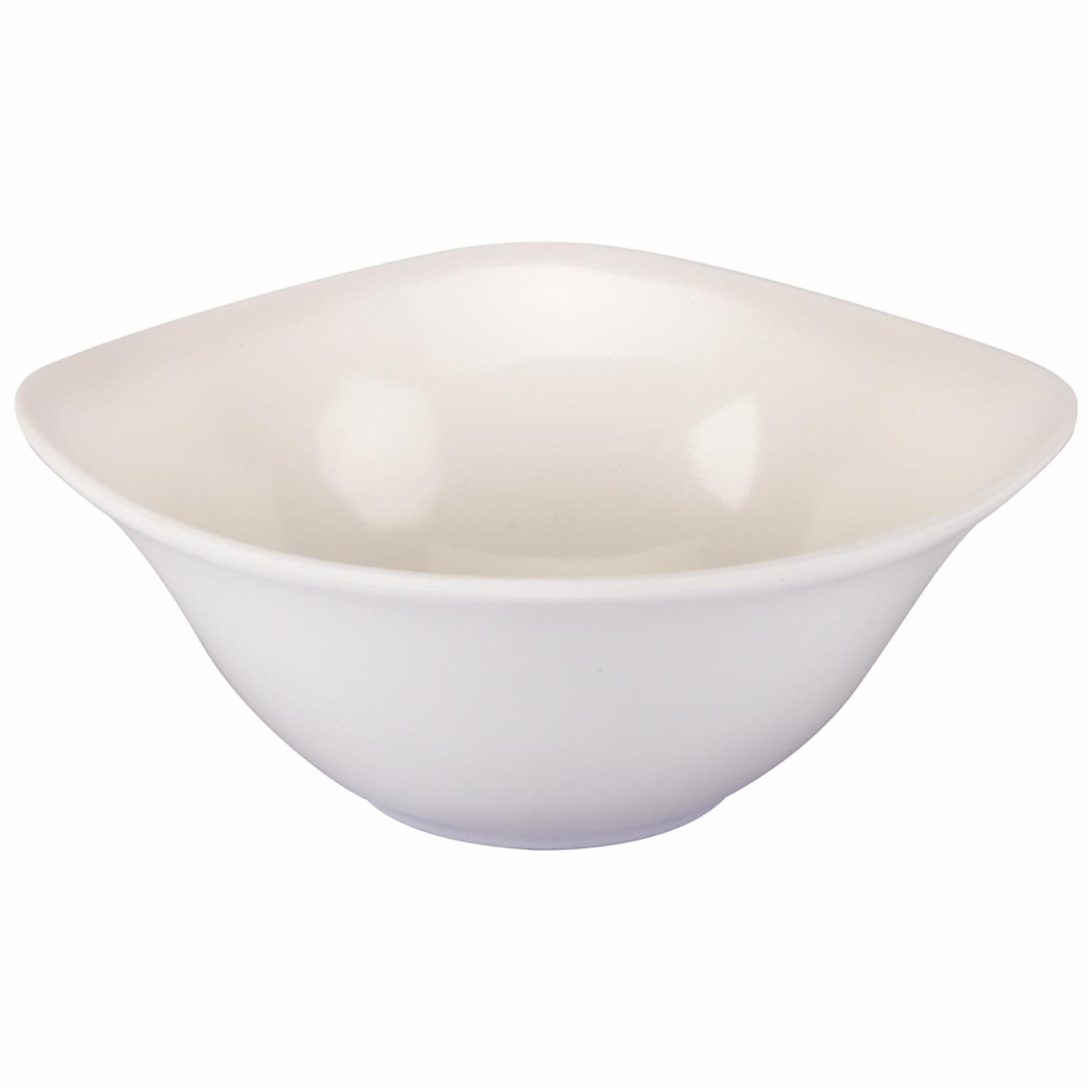 Sopera Cuadrada Mediana Blanca VAJILLAS SABANA 16 X 16 X 6 Cm