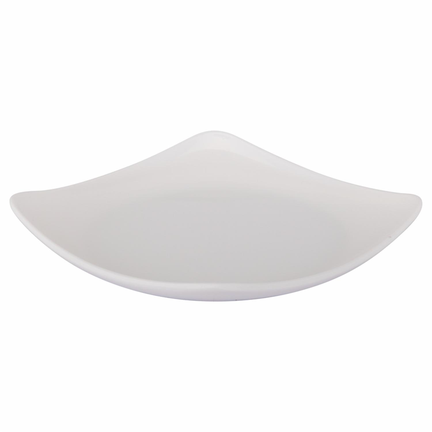 Plato Cuadrado Blanco VAJILLAS SABANA Pequeño