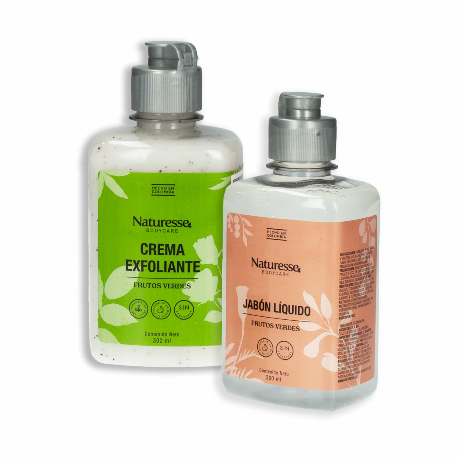 Set Para Dama Exfoliante y Jabón Líquido Kit NATURESSE 2 X 300 Ml