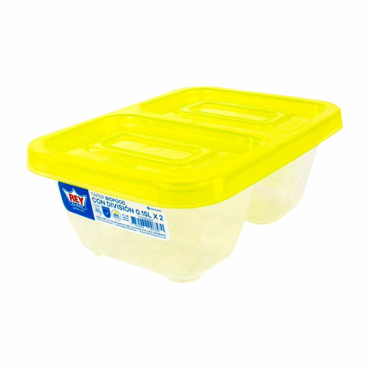 Repostero Taper Biofood Con Division REY 0,15 Litros x 2