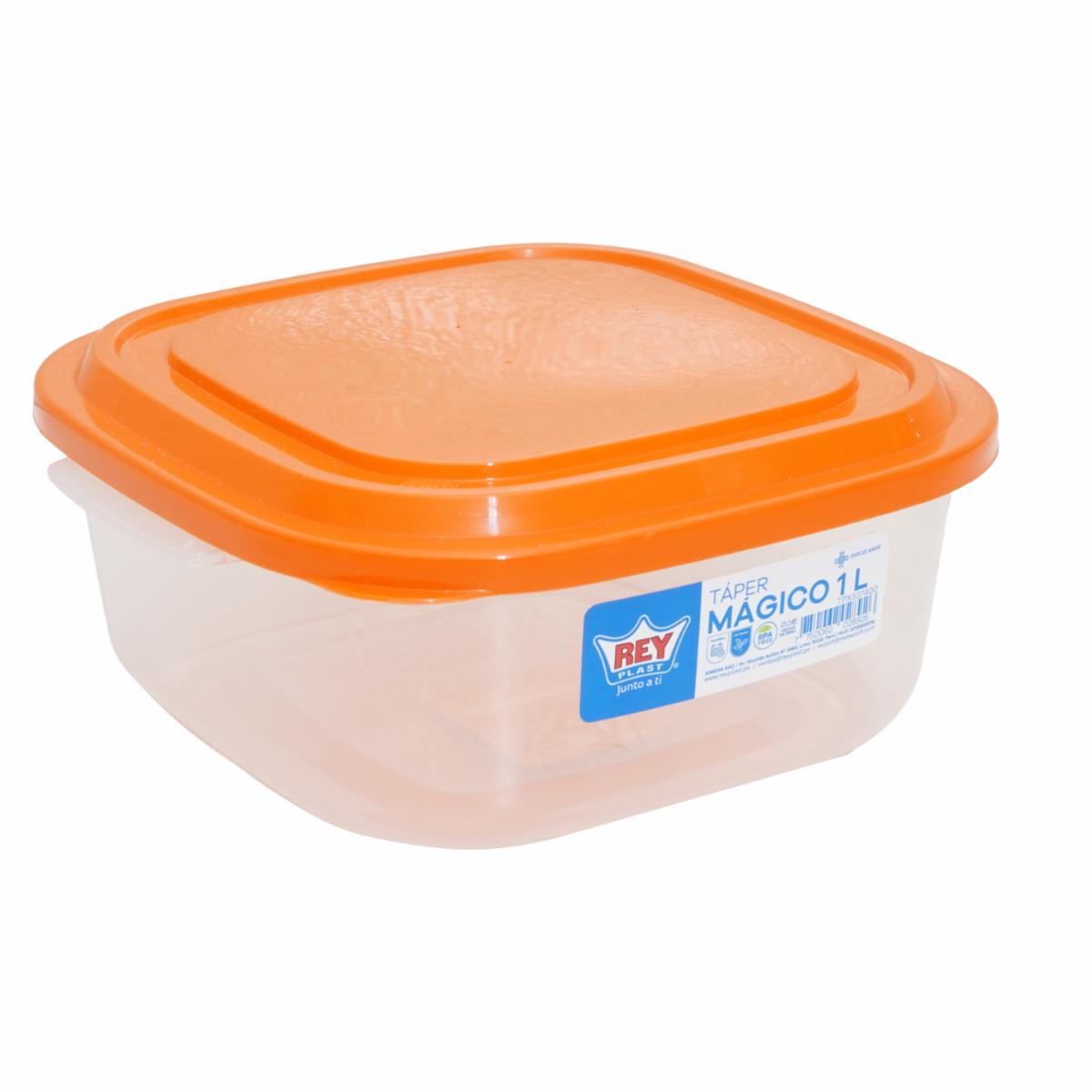 Repostero Cuadrado Magic Celeste REY PLAST 1 Litro
