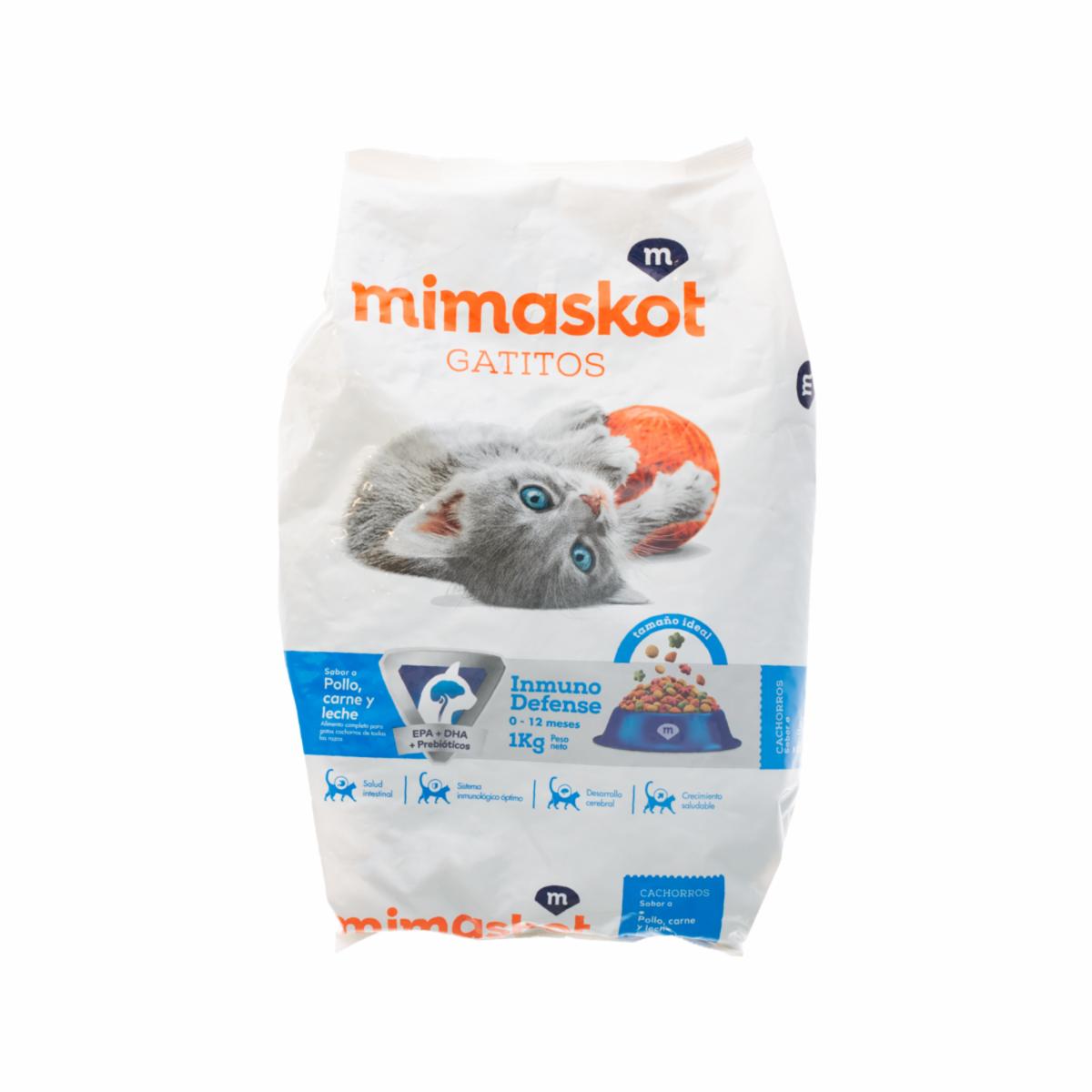 Alimento Para Gatitos Pollo Carne Y Leche MIMASKOT 1000 G