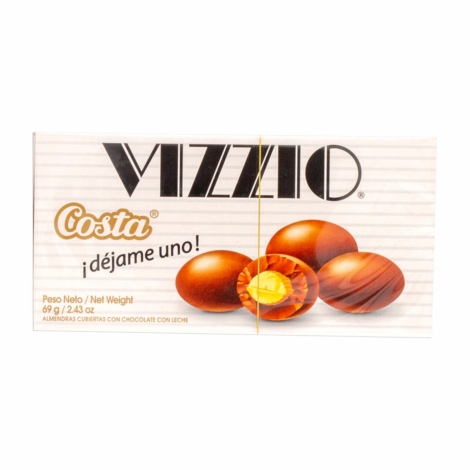 Chocolate Almendras Cubiertas Con Leche VIZZIO 69 G