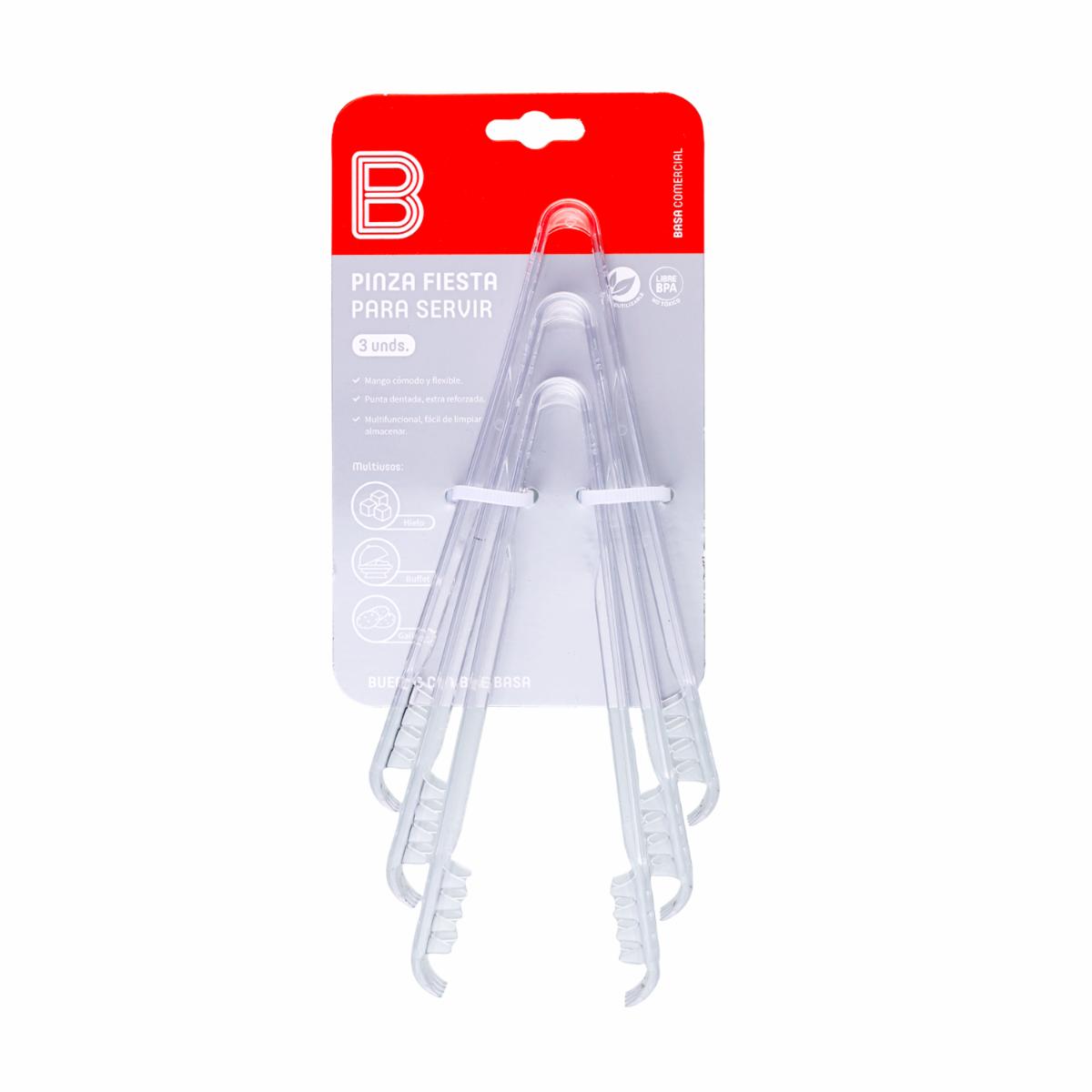 Set De Pinzas Para Hielo Fiesta BASA 3 Piezas