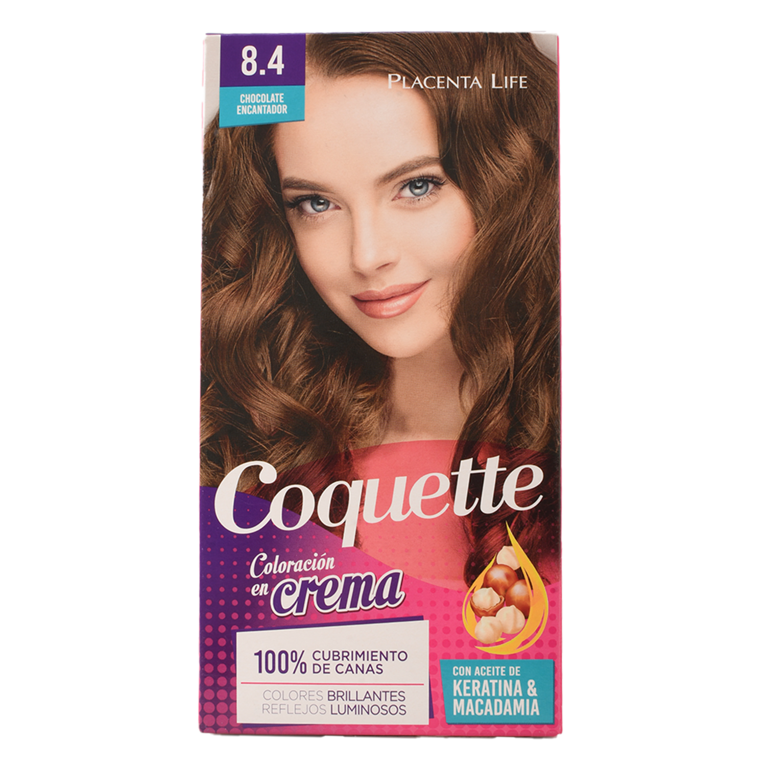 Tinte De Cabello Tono 8.4 Chocolate Encantador COQUETTE 50 G