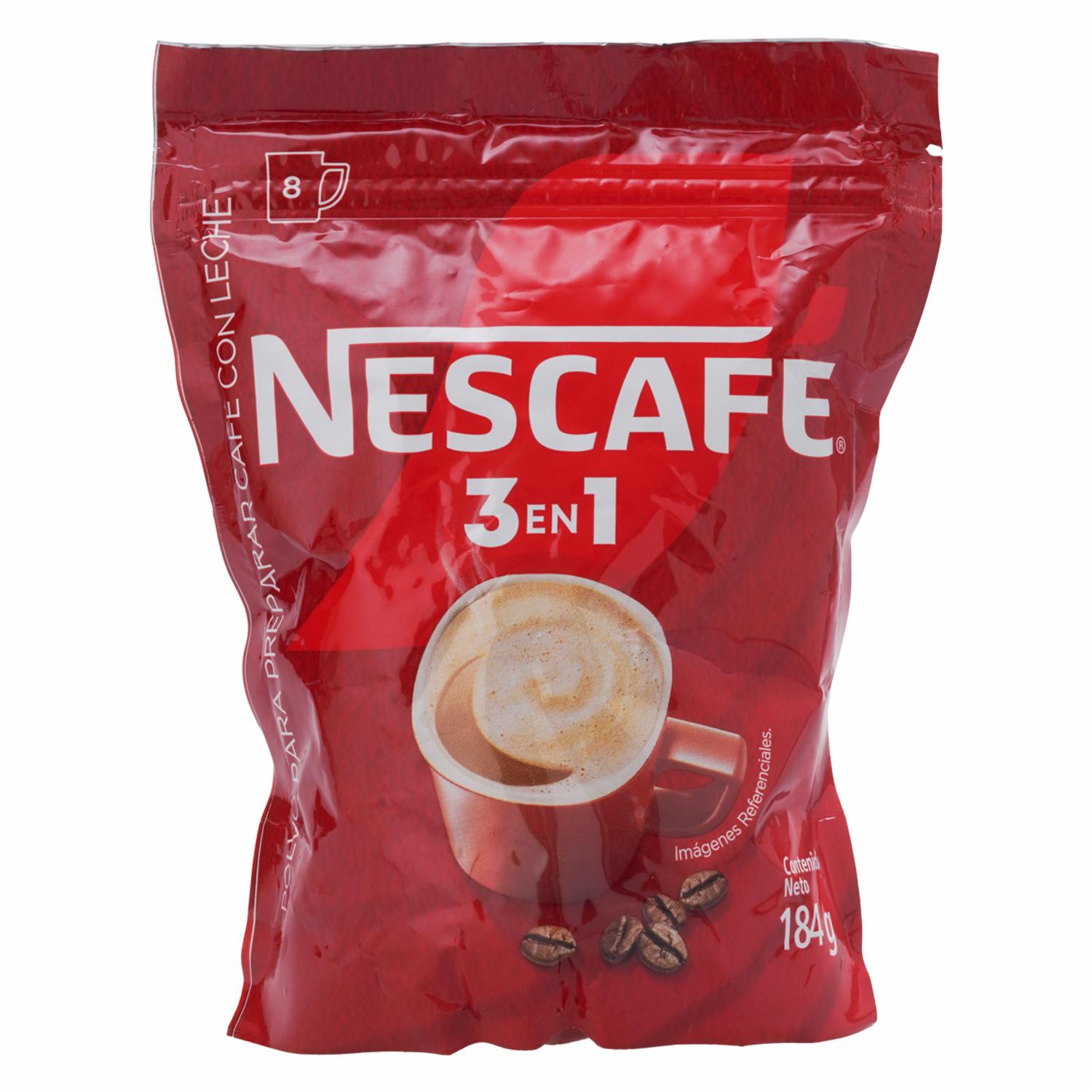 Café Instantáneo En Leche 3 En 1 NESCAFÉ 184 G