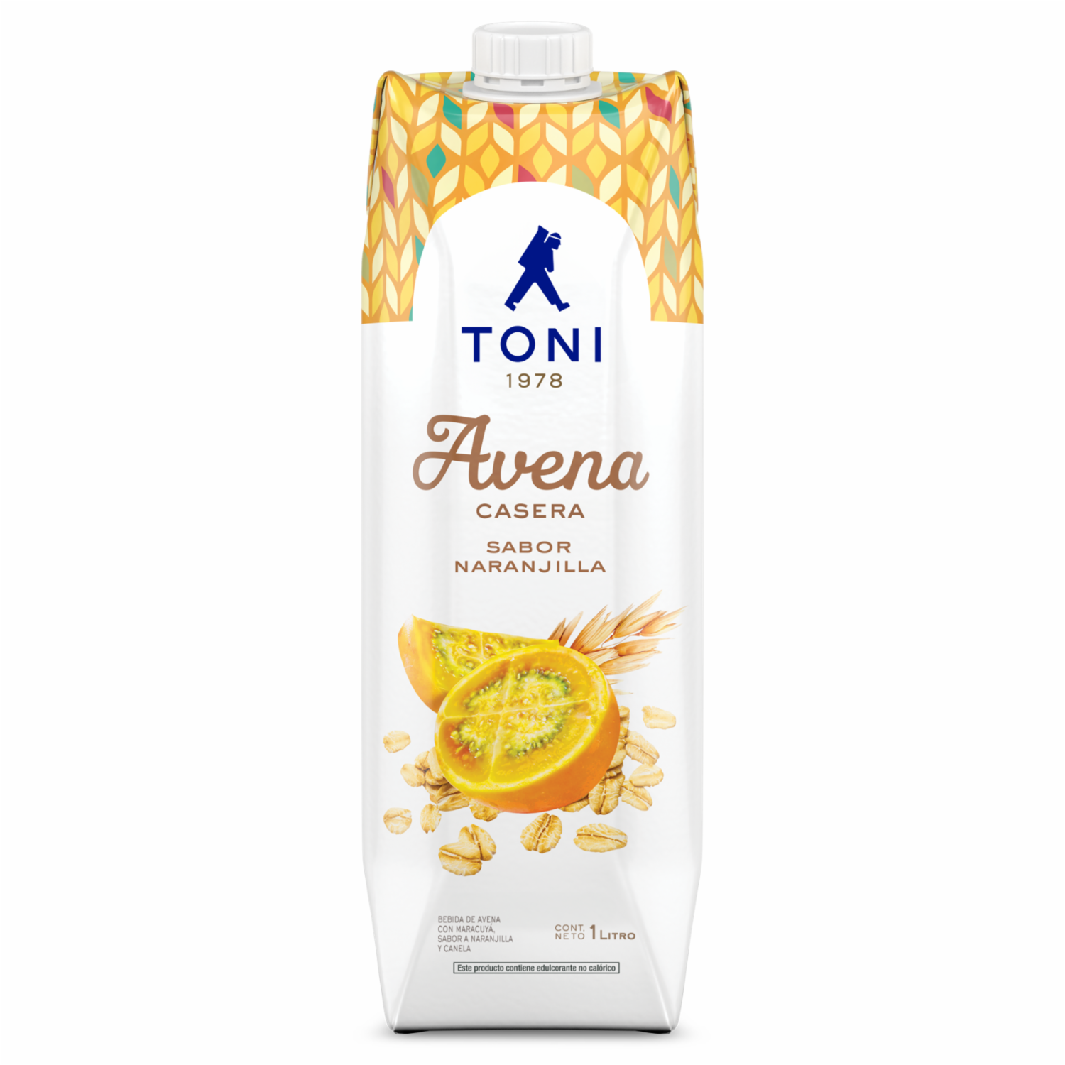 Bebida De Avena Sabor Naranjilla TONI 1000 Ml