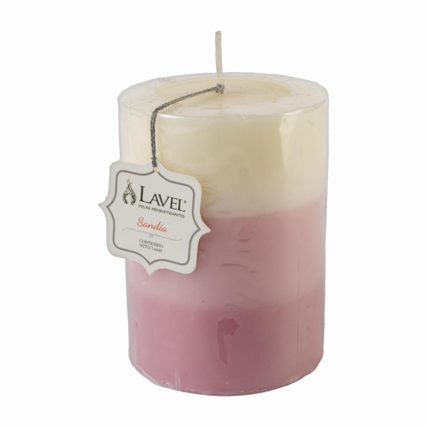 Vela Redonda 304 Degra Rosa LAVEL 7,5 X 10 Cm
