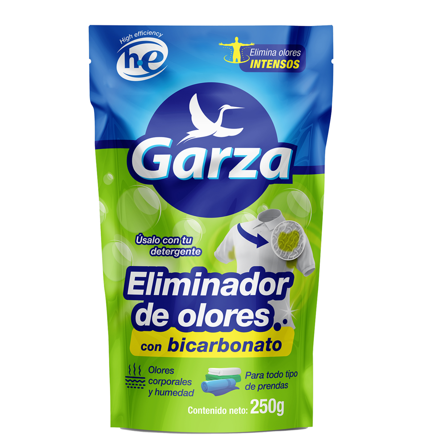 Eliminador De Olores Para Ropa Con Bicarbonato GARZA 250 G