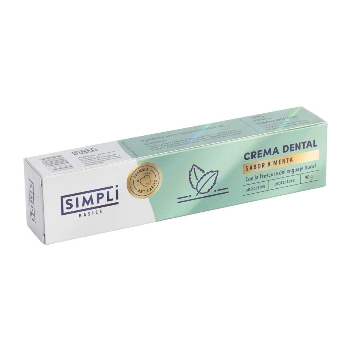 Pasta Dental Sabor A Menta SIMPLI 90 G