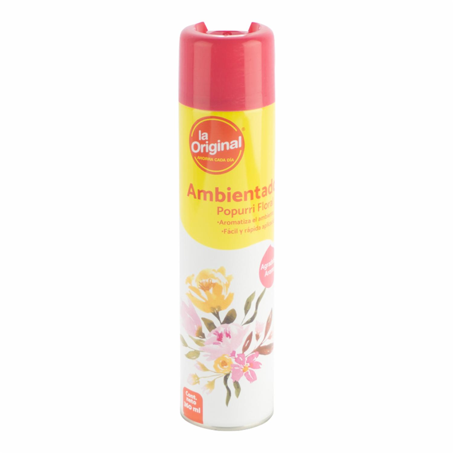 Aromatizante Ambiental Aroma A Floral LA ORIGINAL De 360 Ml