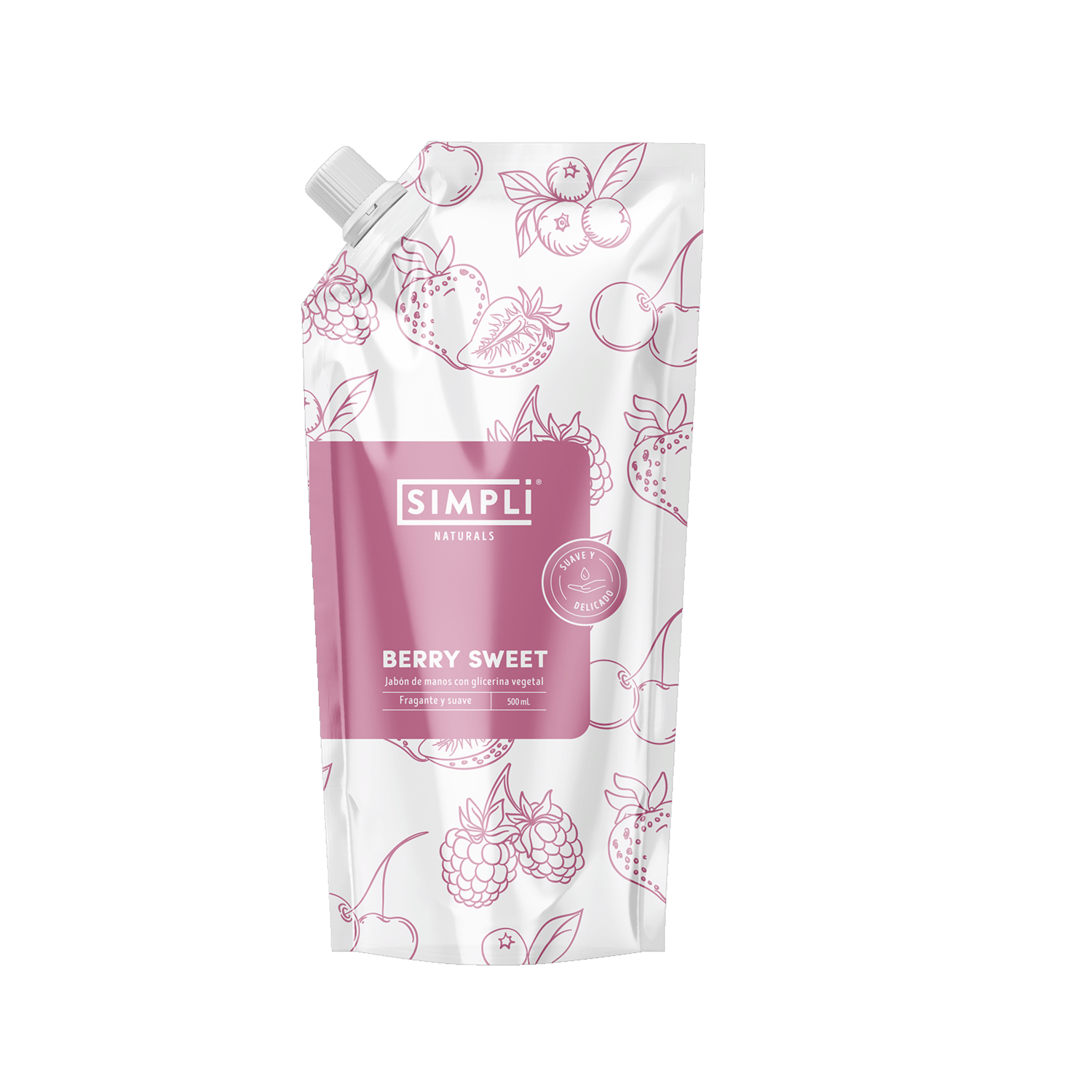 Jabón Líquido Berry Sweet SIMPLI 500 Ml