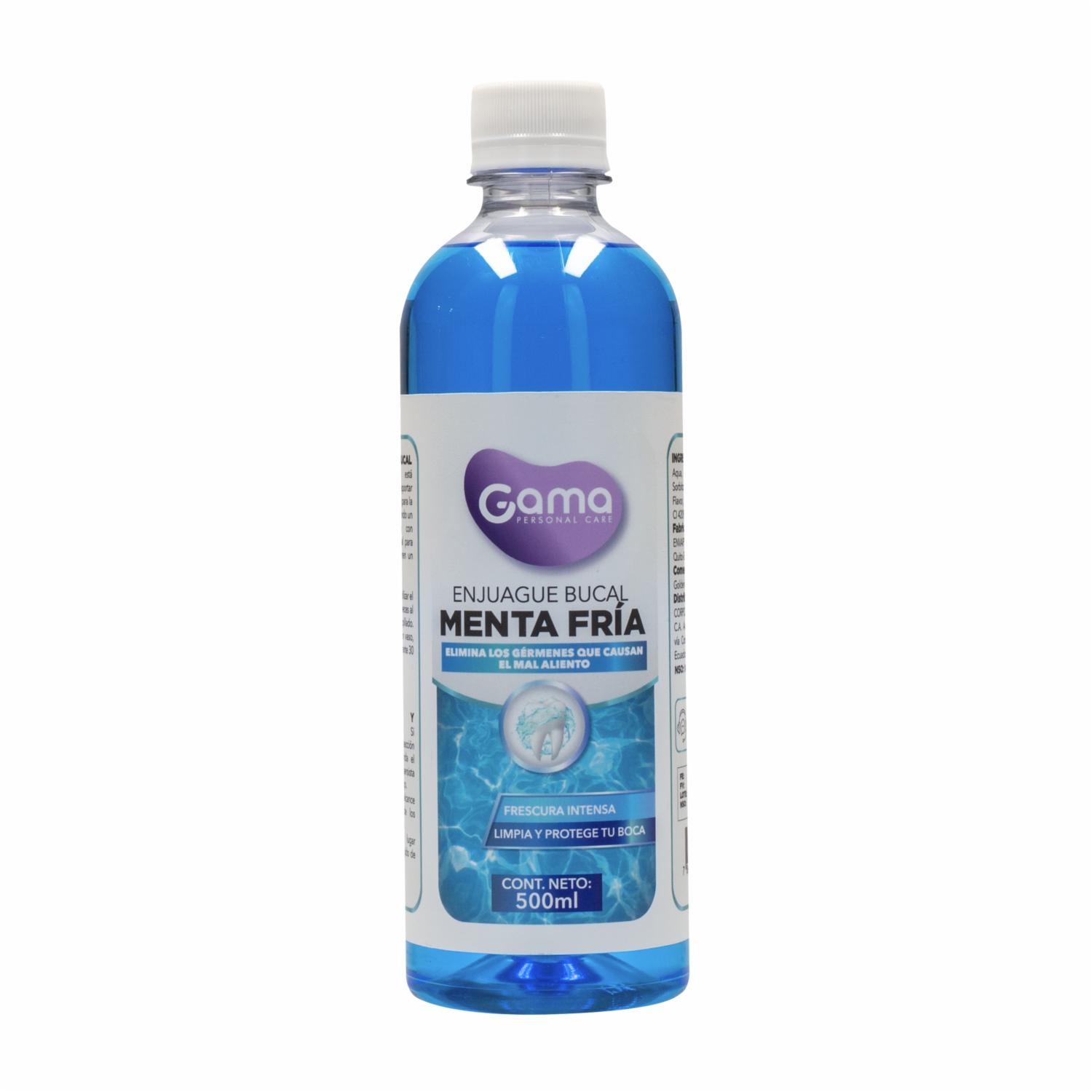 Enjuague  Bucal Sabor Menta Fría GAMA 500 Ml