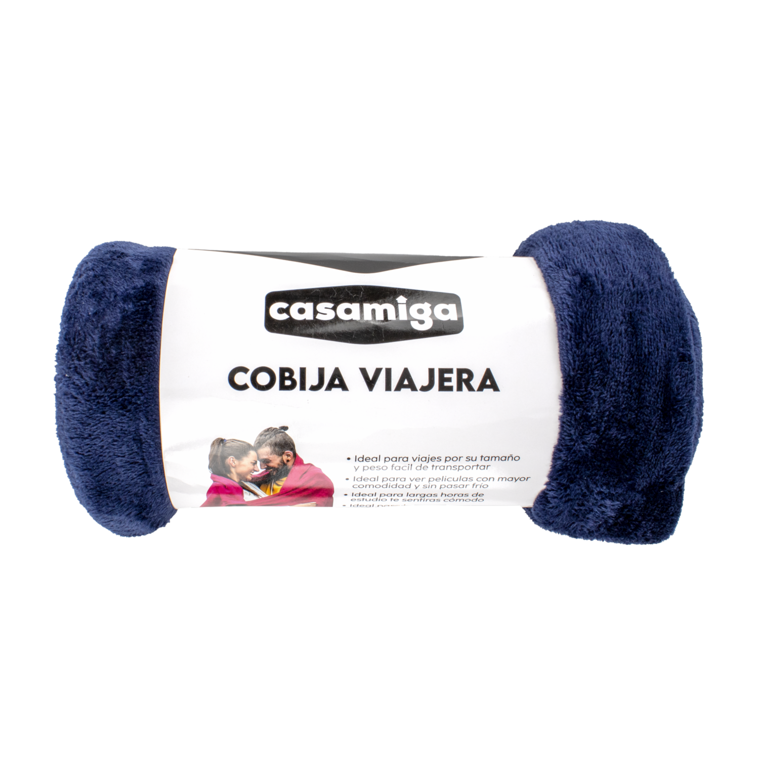 Cobija Viajera Gris Azul CASAMIGA 1 Plaza y 1/2