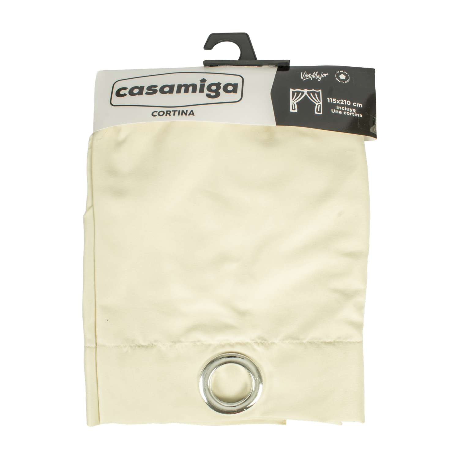 Cortina Beige One Argolla CASAMIGA 210 X 115 Cm