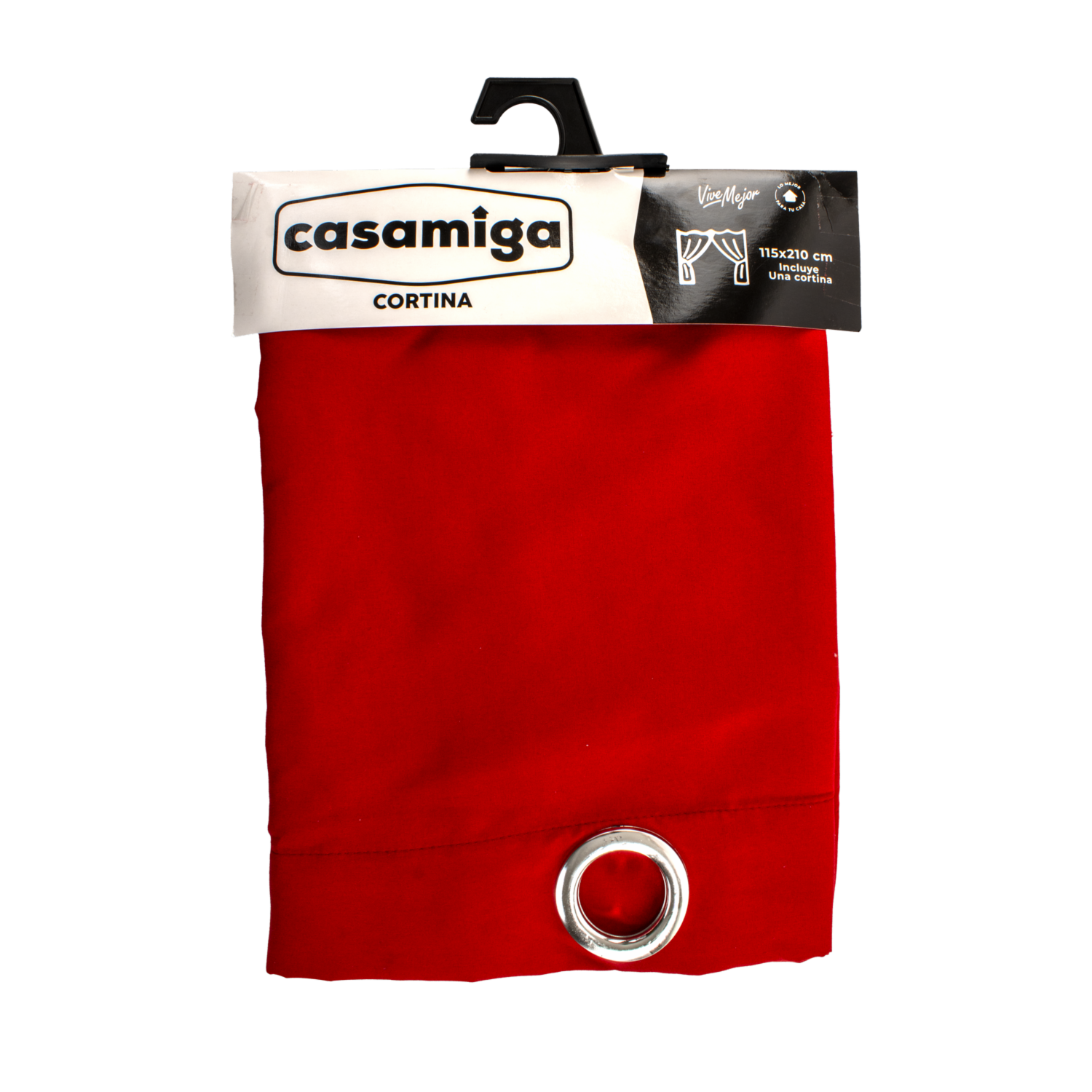 Cortina De Área Modelo One Argolla Vino CASAMIGA 210 X 115 Cm