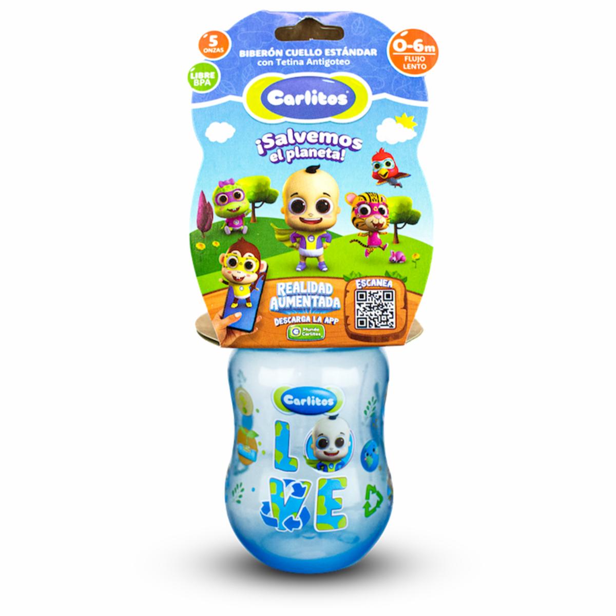 Biberón Para Bebés Super Ecológico Ama El Planeta CARLITOS 5 Oz
