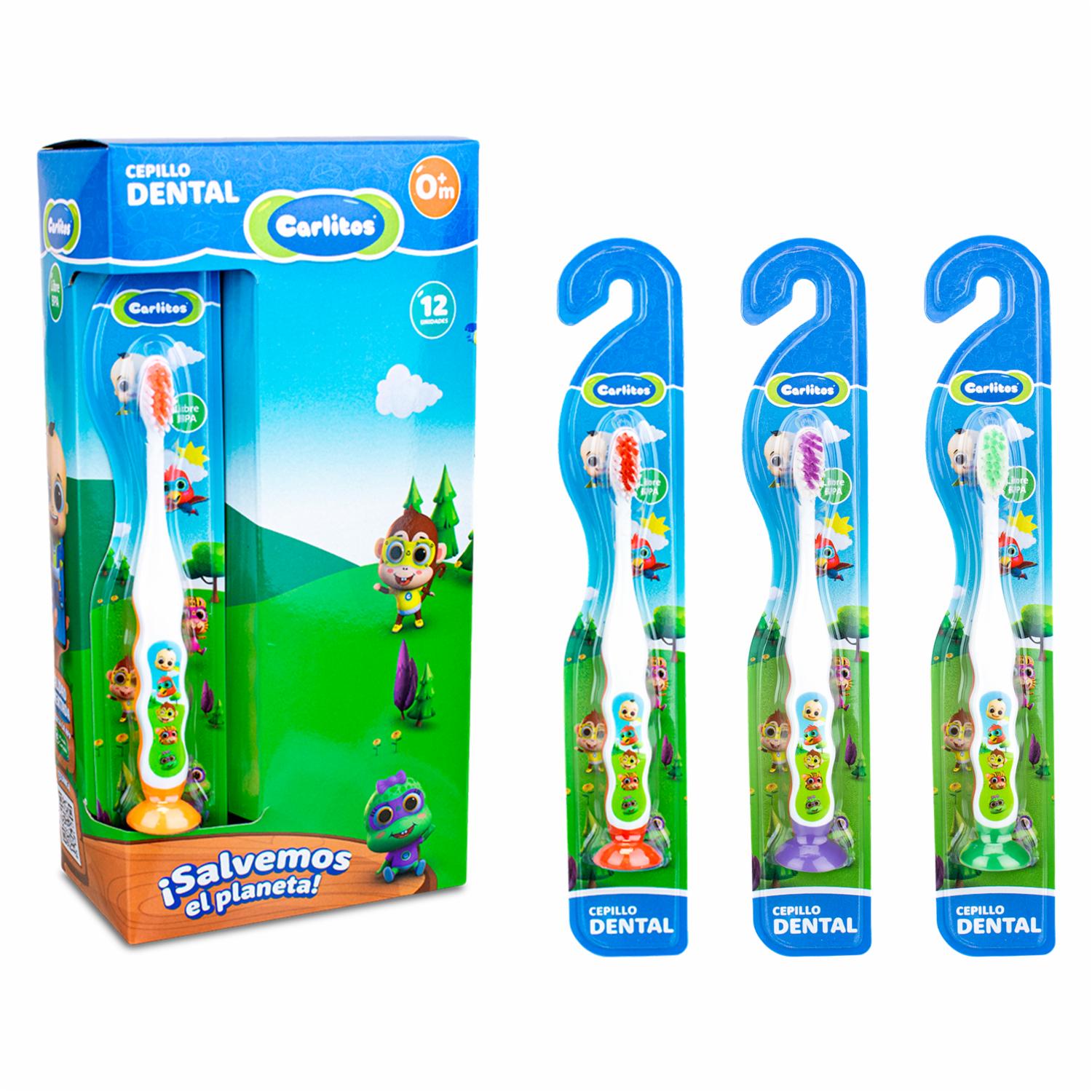 Cepillo Dental Infantil Libre De DPA CARLITOS Pack X 12 Uds