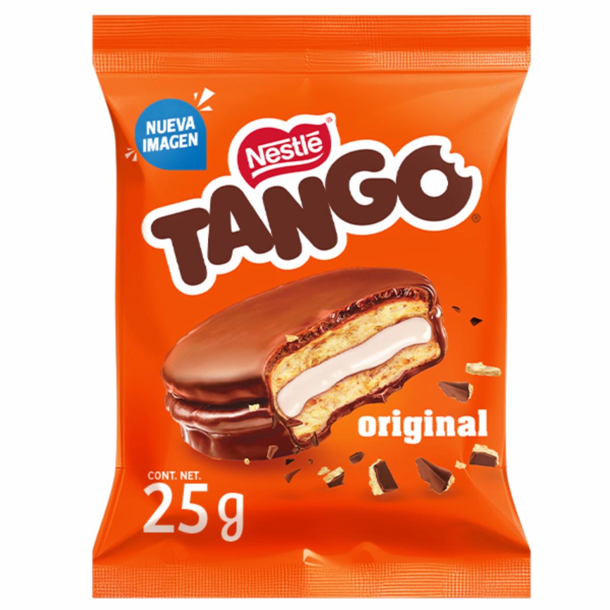 Galletas Dulces Sanduche Recubierta De Chocolate TANGO 25G