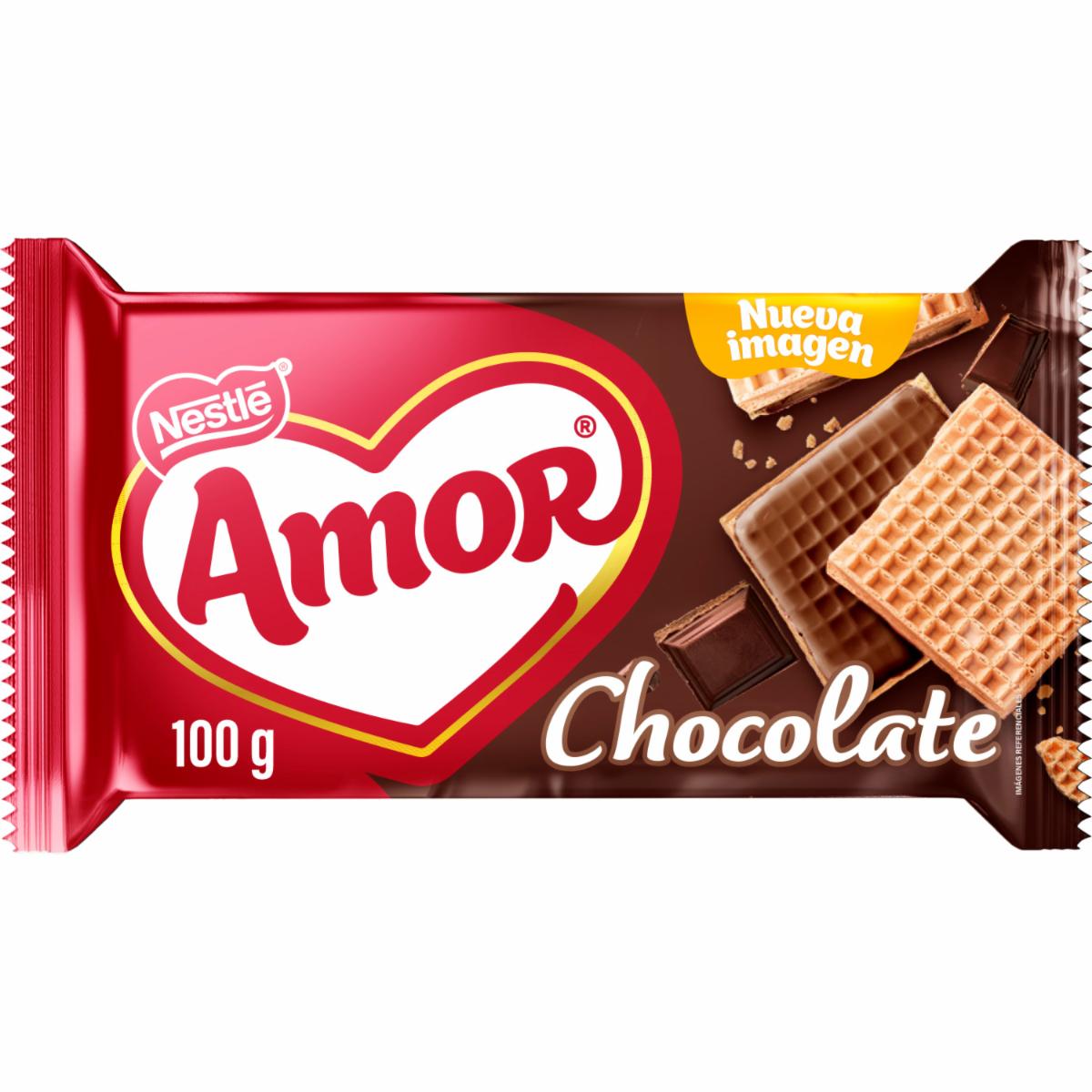Galletas Dulces Waffer Chocolate AMOR 100 G