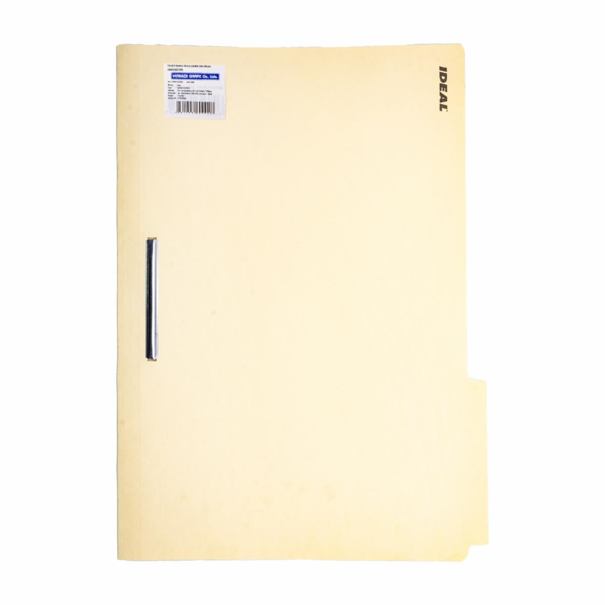 Folder Manila Color Crema VERZATIL A4
