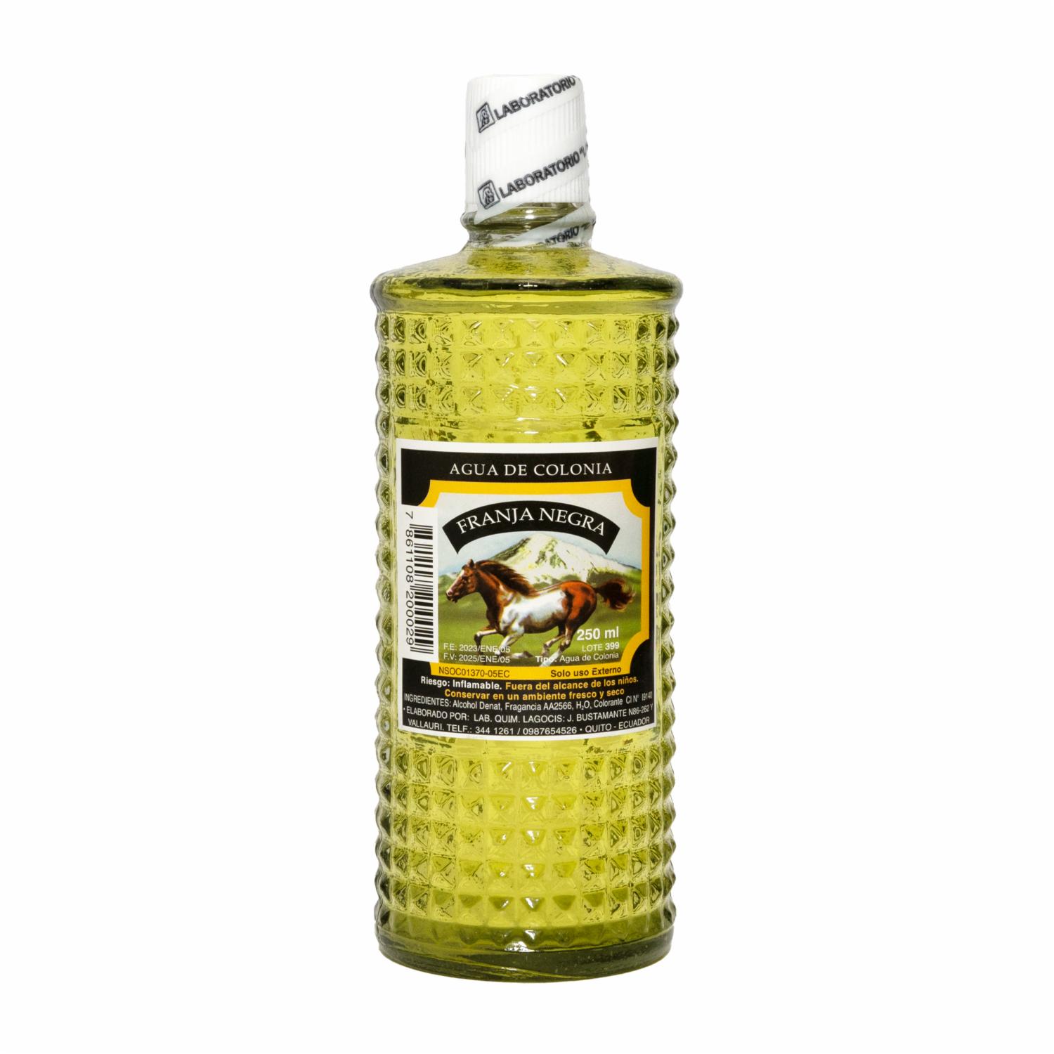 Agua De Colonia Para Caballero FRANJA NEGRA 250 Ml
