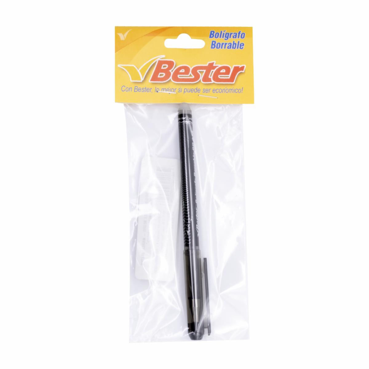 Bolígrafo Borrable Negro BESTER Pequeño