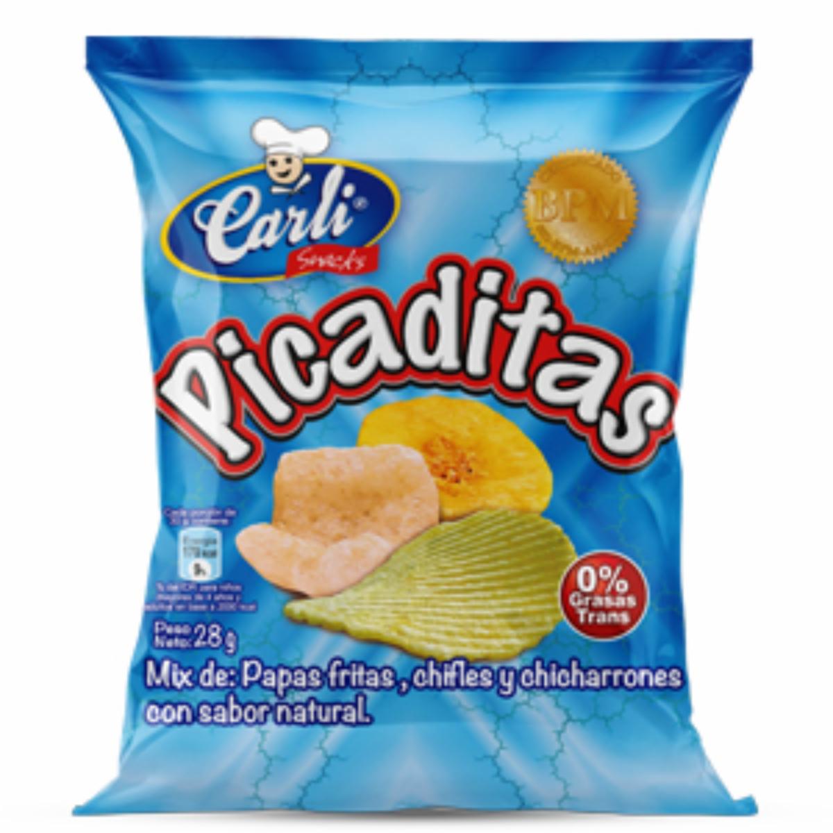 Pasabocas Picaditas CARLI SNAKCS 28 G